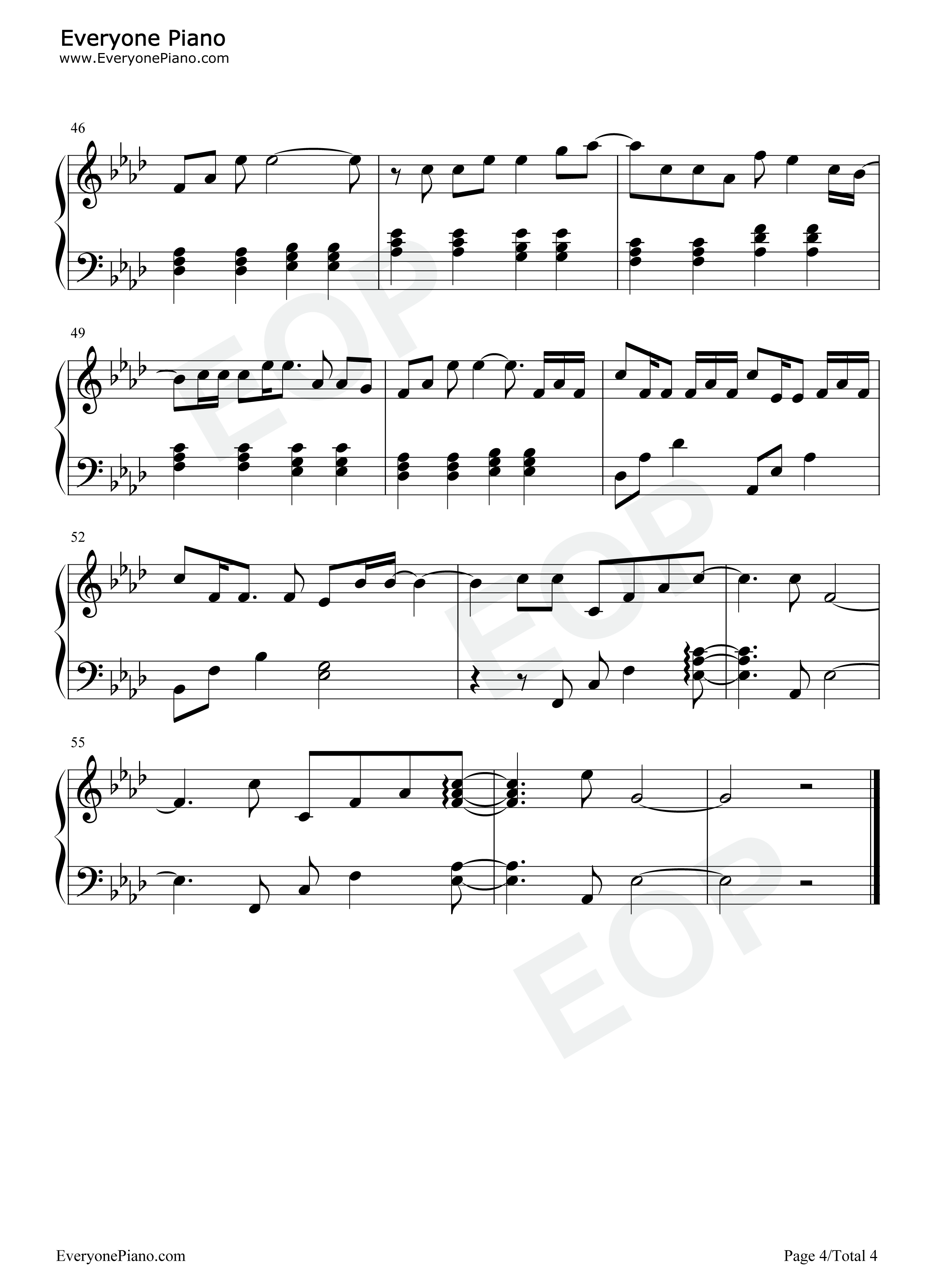 花背后的温柔钢琴谱_官鸿