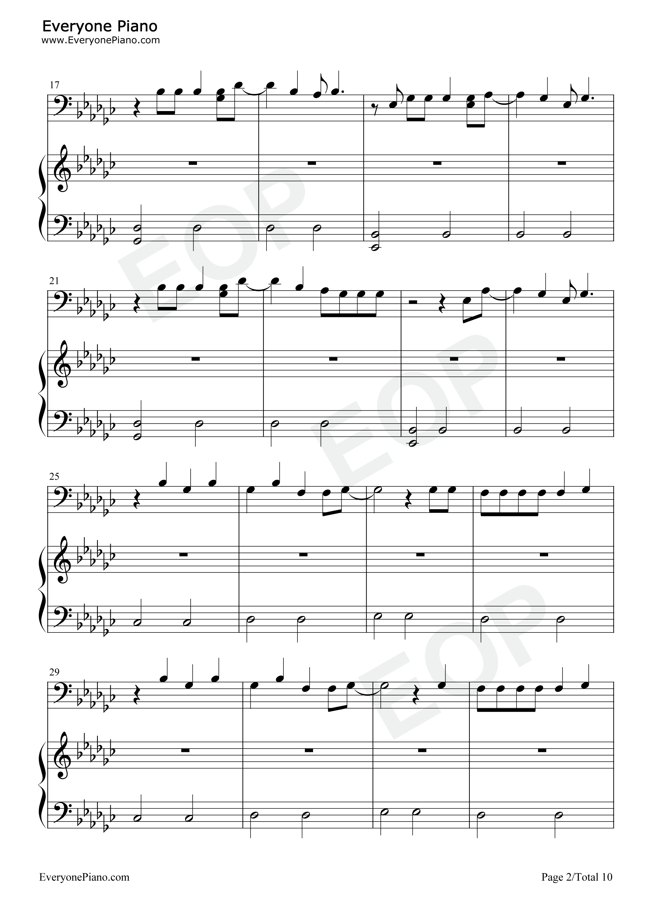 Exile钢琴谱_Taylor_Swift_Bon_Iver