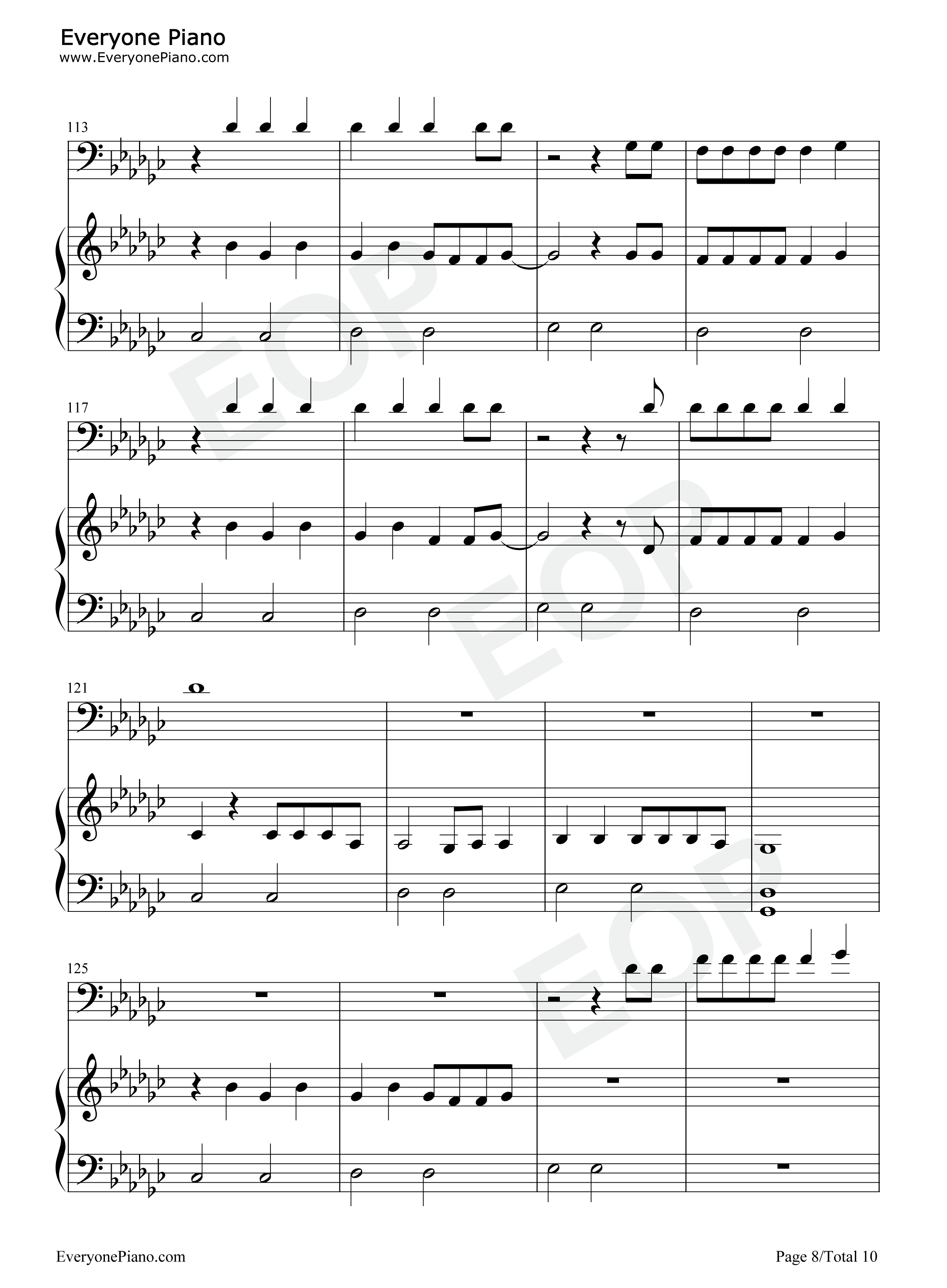 Exile钢琴谱_Taylor_Swift_Bon_Iver