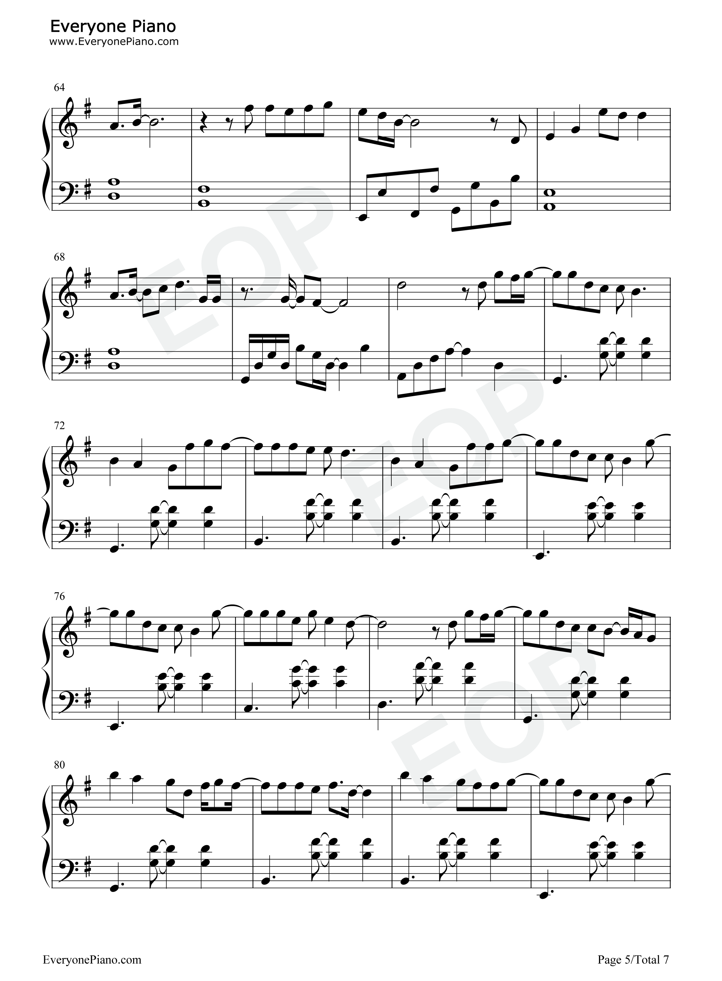 最好是钢琴谱_林俊杰