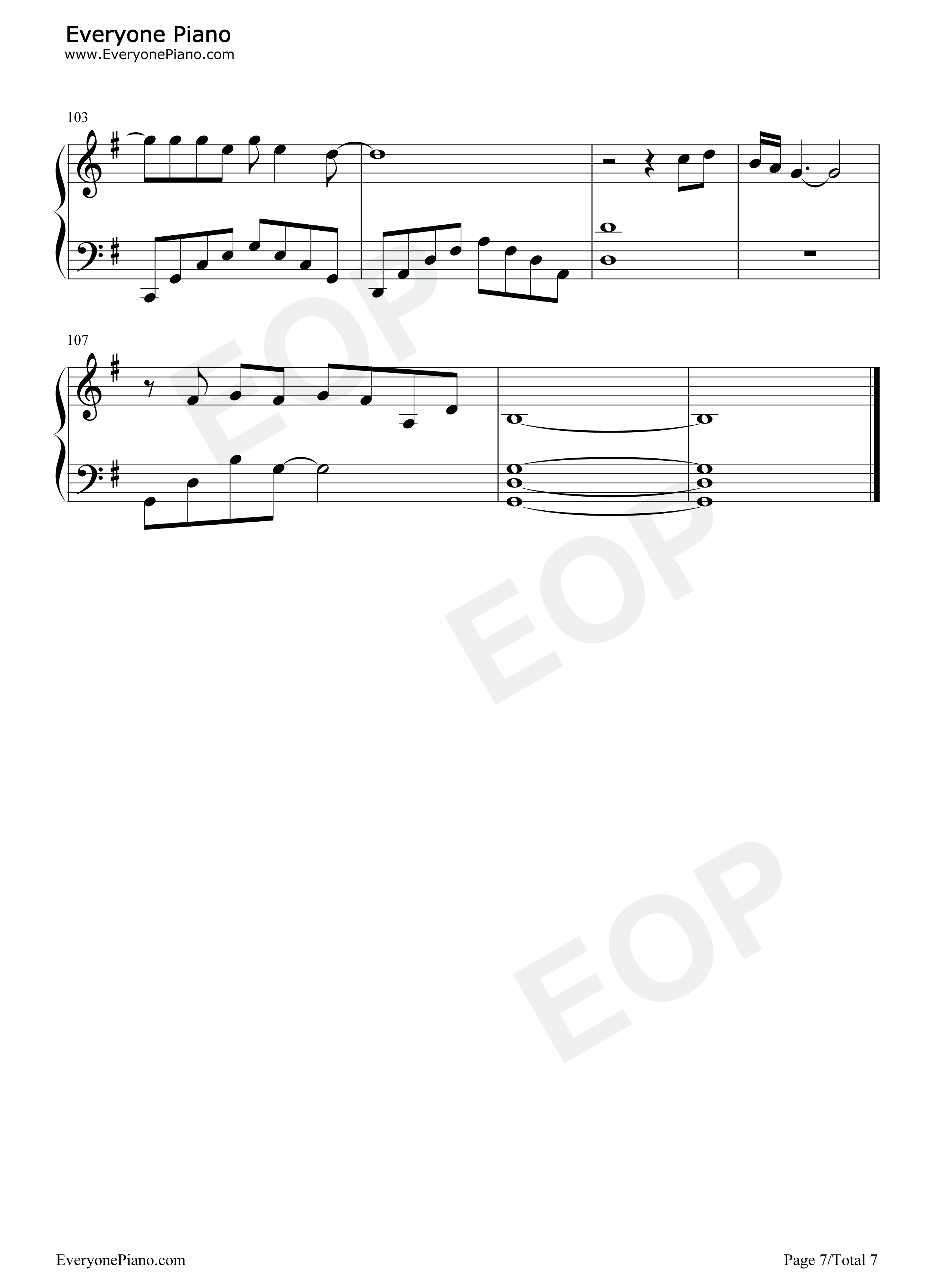 最好是钢琴谱_林俊杰