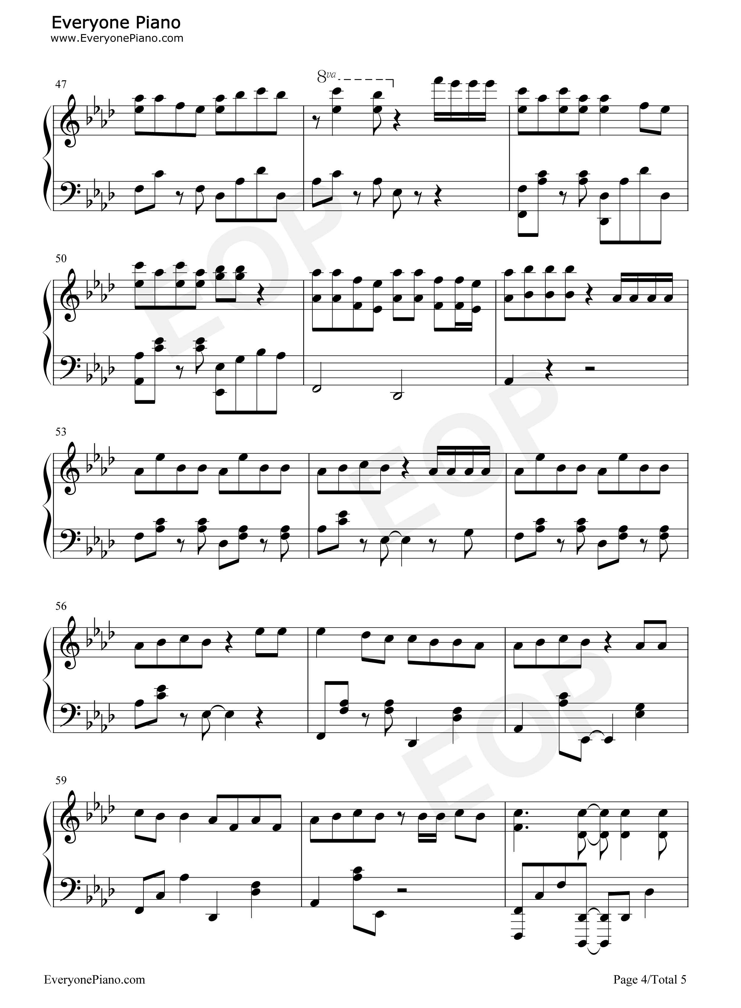 放个大招给你看钢琴谱_永彬Ryan.B