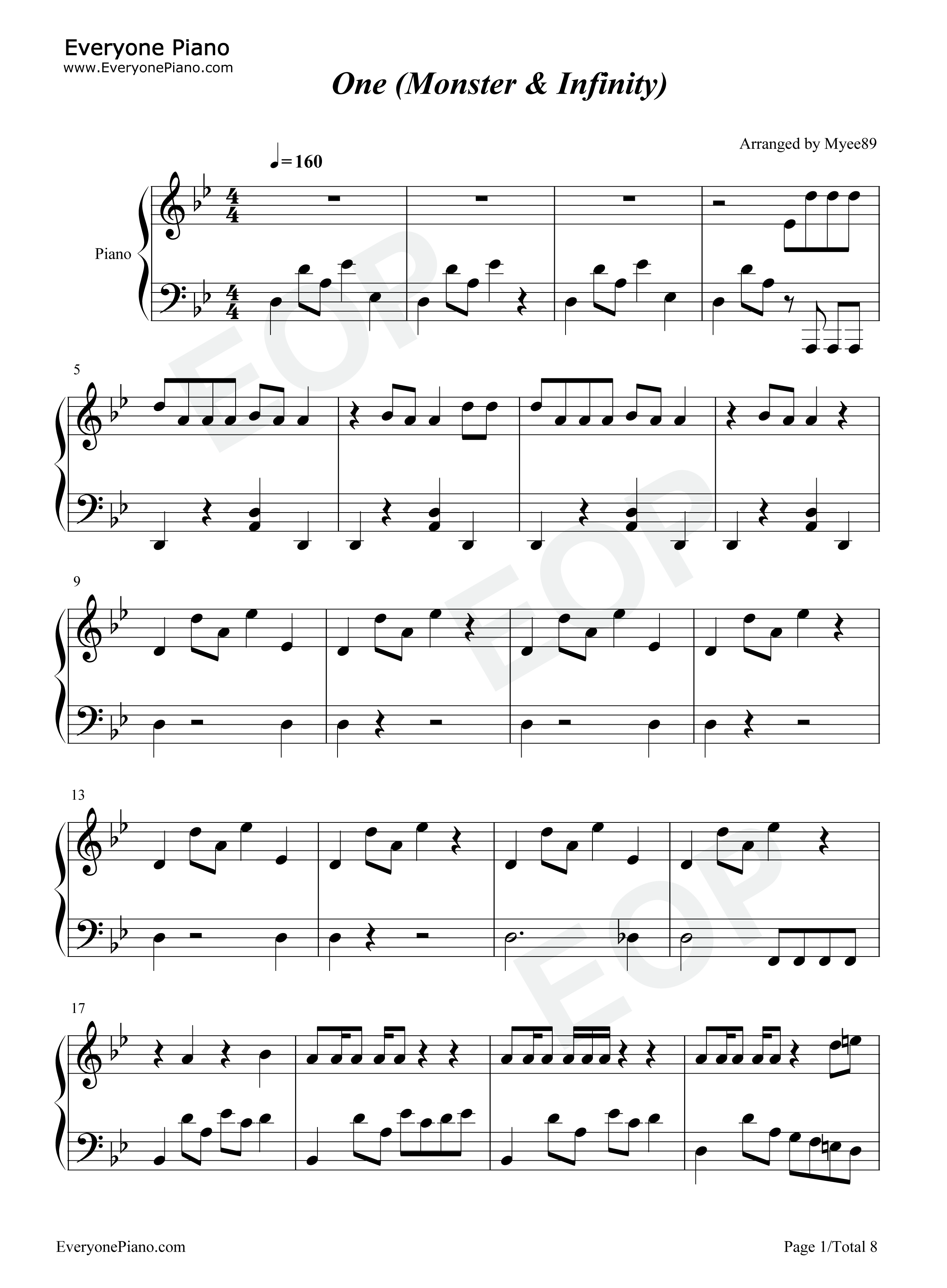 One_Monster_Infinity钢琴谱_SuperM