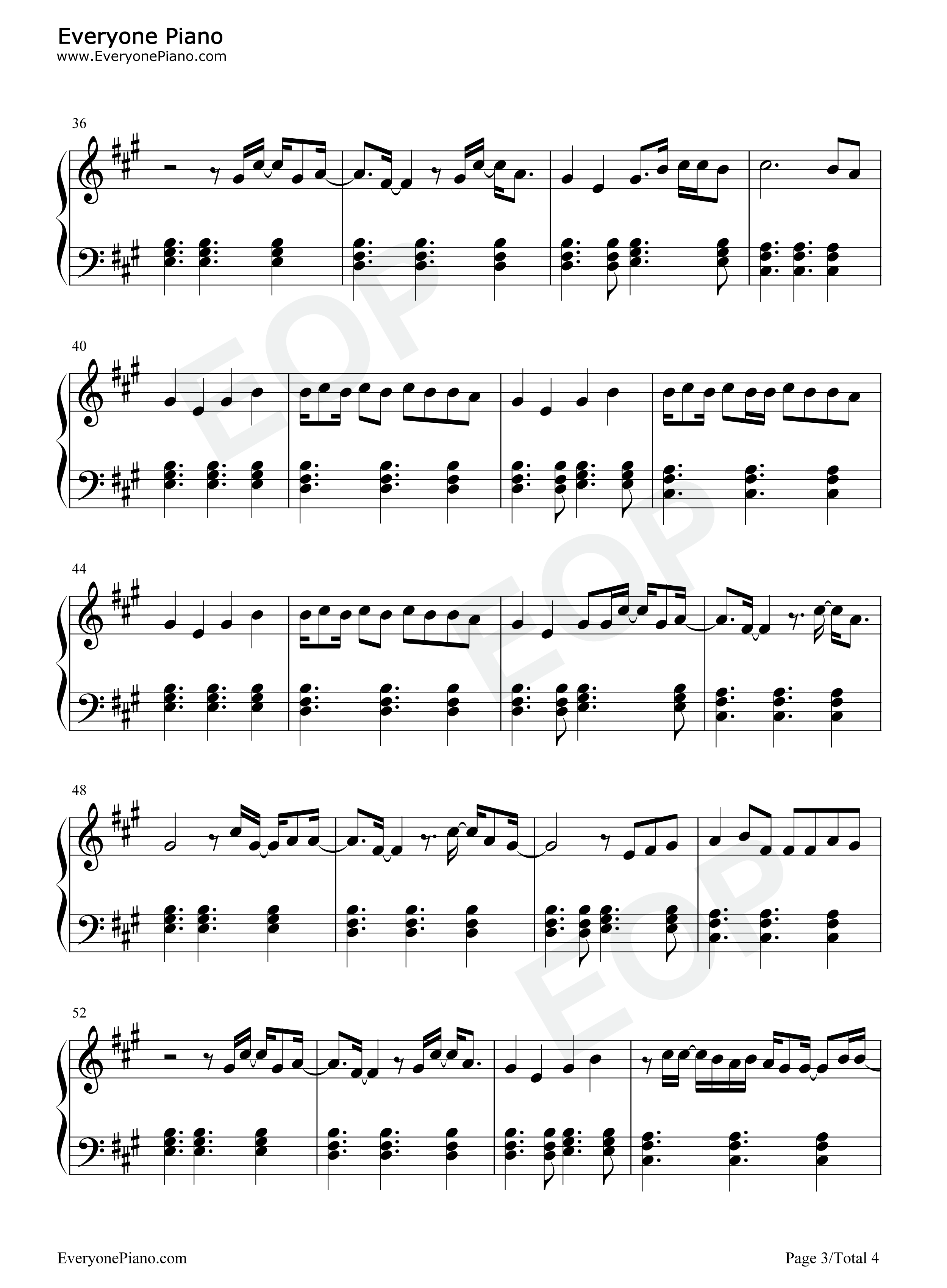 Fever钢琴谱_Dua_Lipa_Angèle