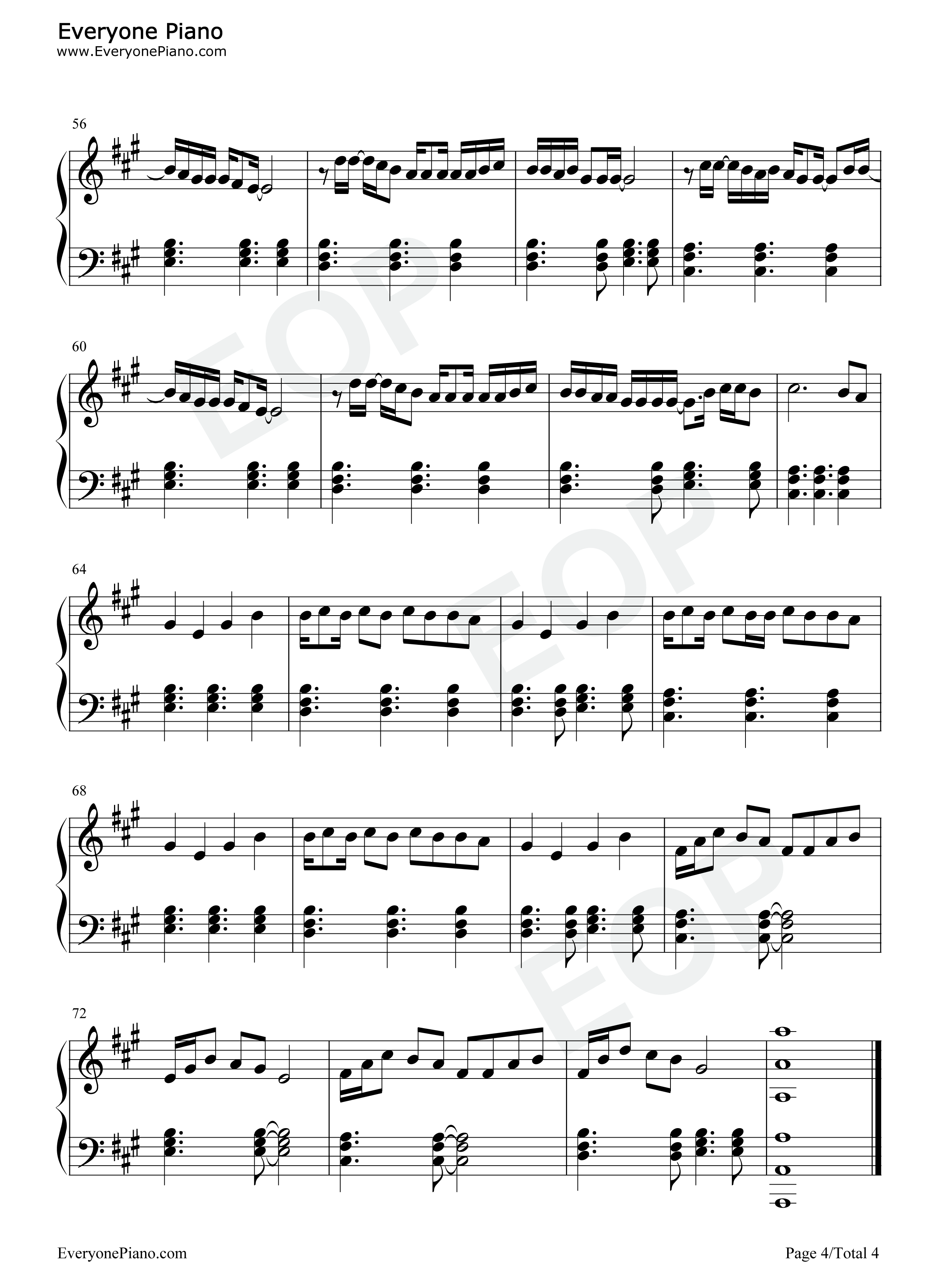 Fever钢琴谱_Dua_Lipa_Angèle