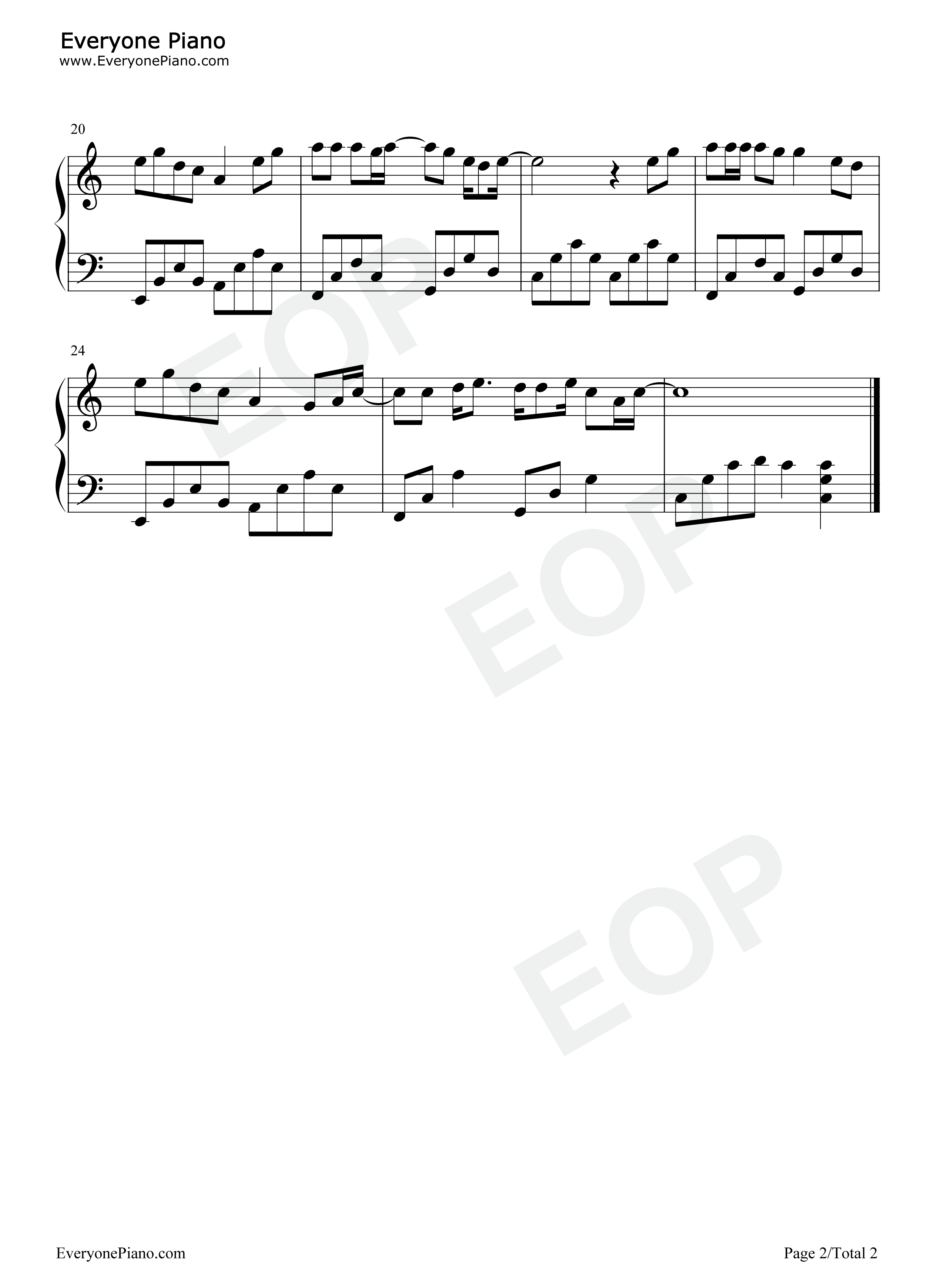 还有我钢琴谱_任贤齐