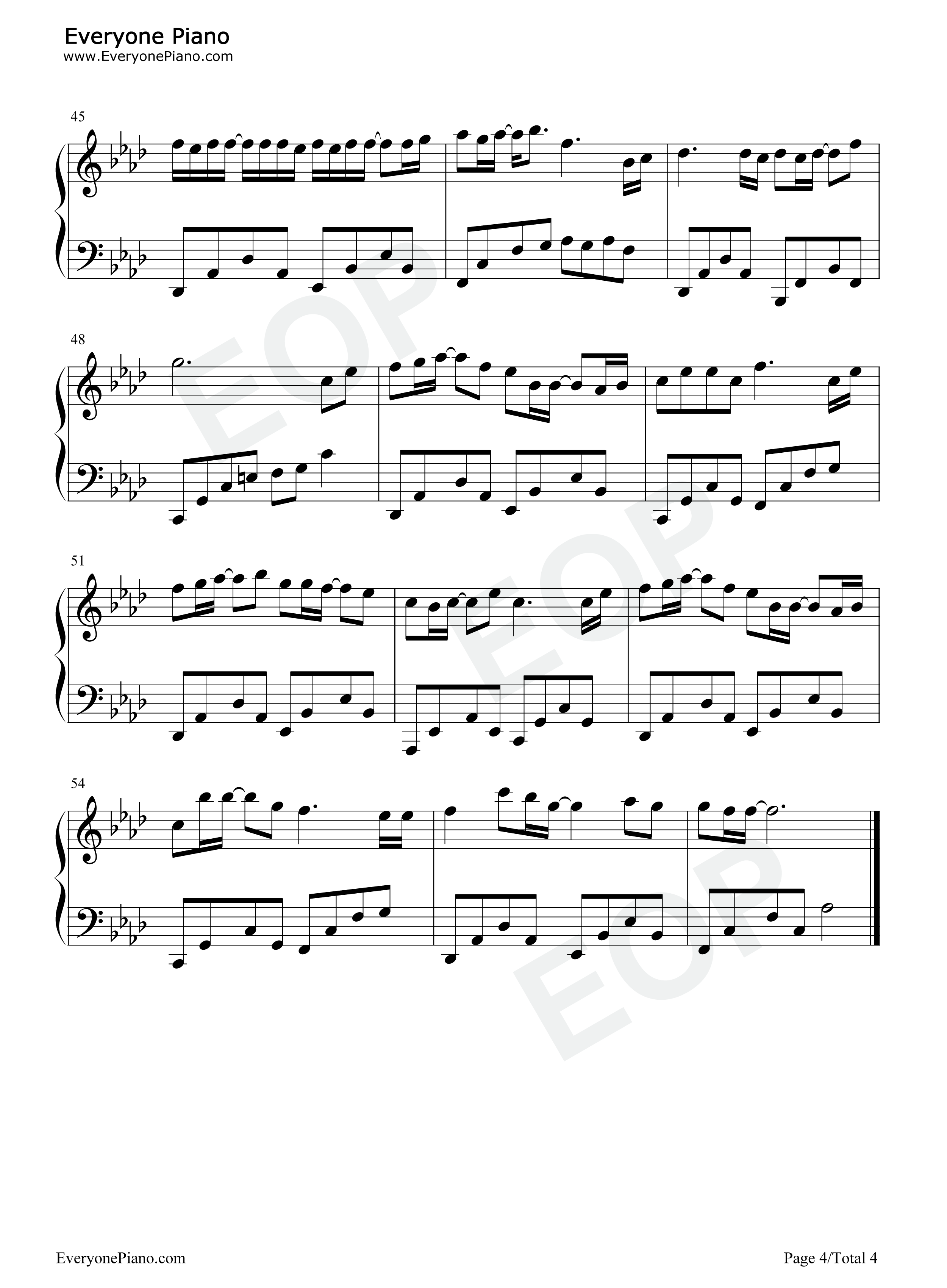 众相渡他钢琴谱_执素兮