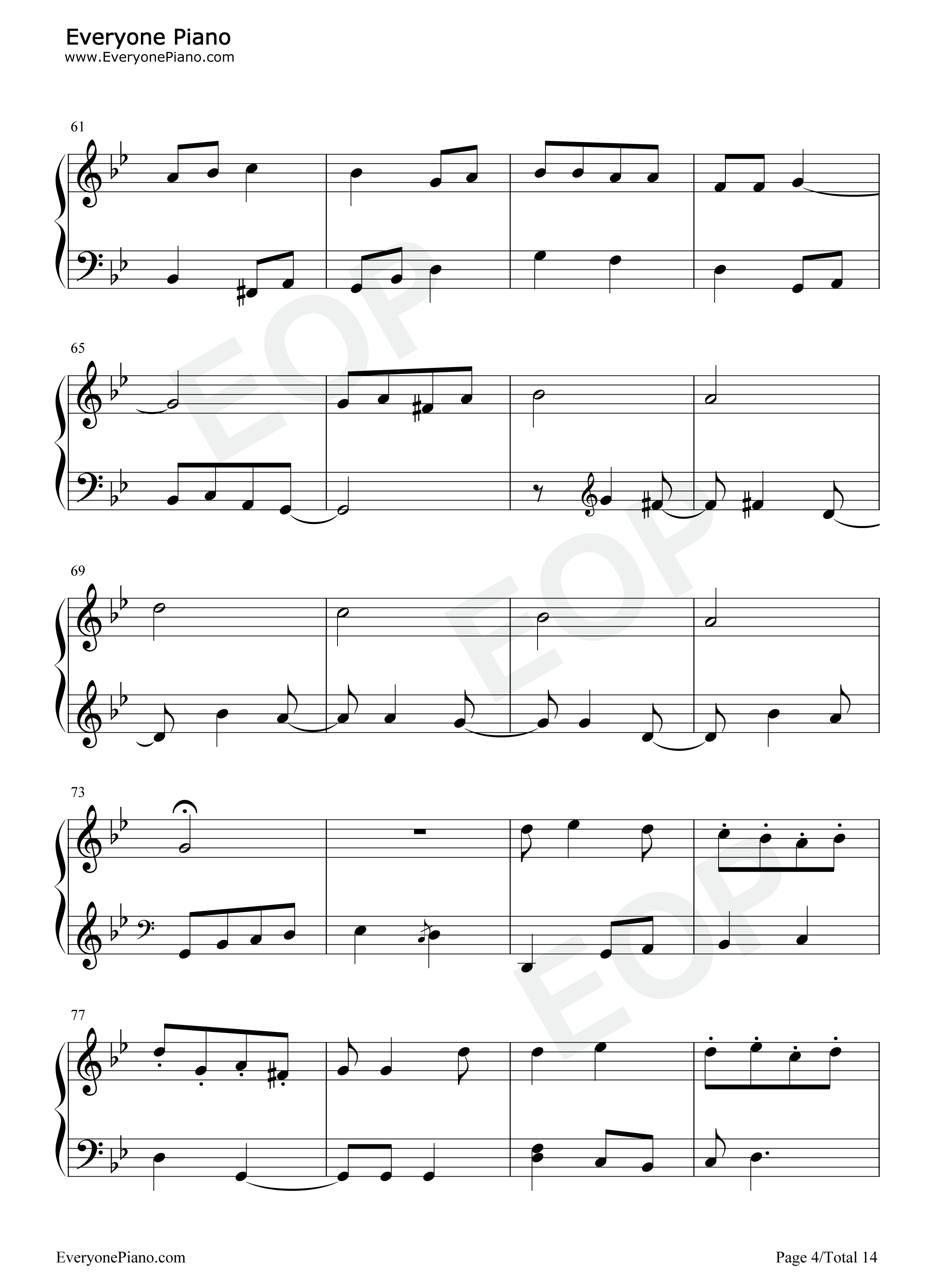 海洋之音钢琴谱_IDW哒