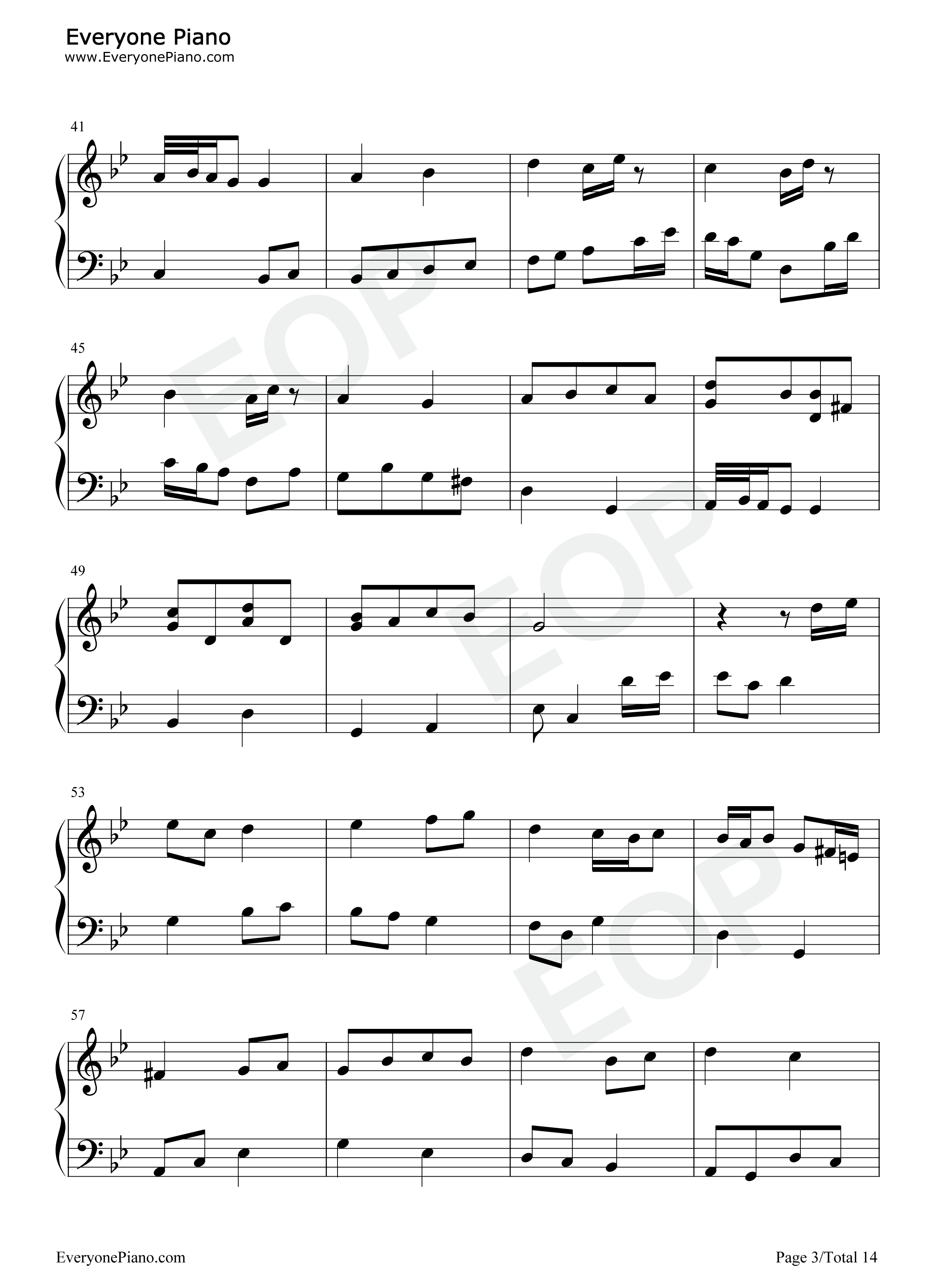 海洋之音钢琴谱_IDW哒