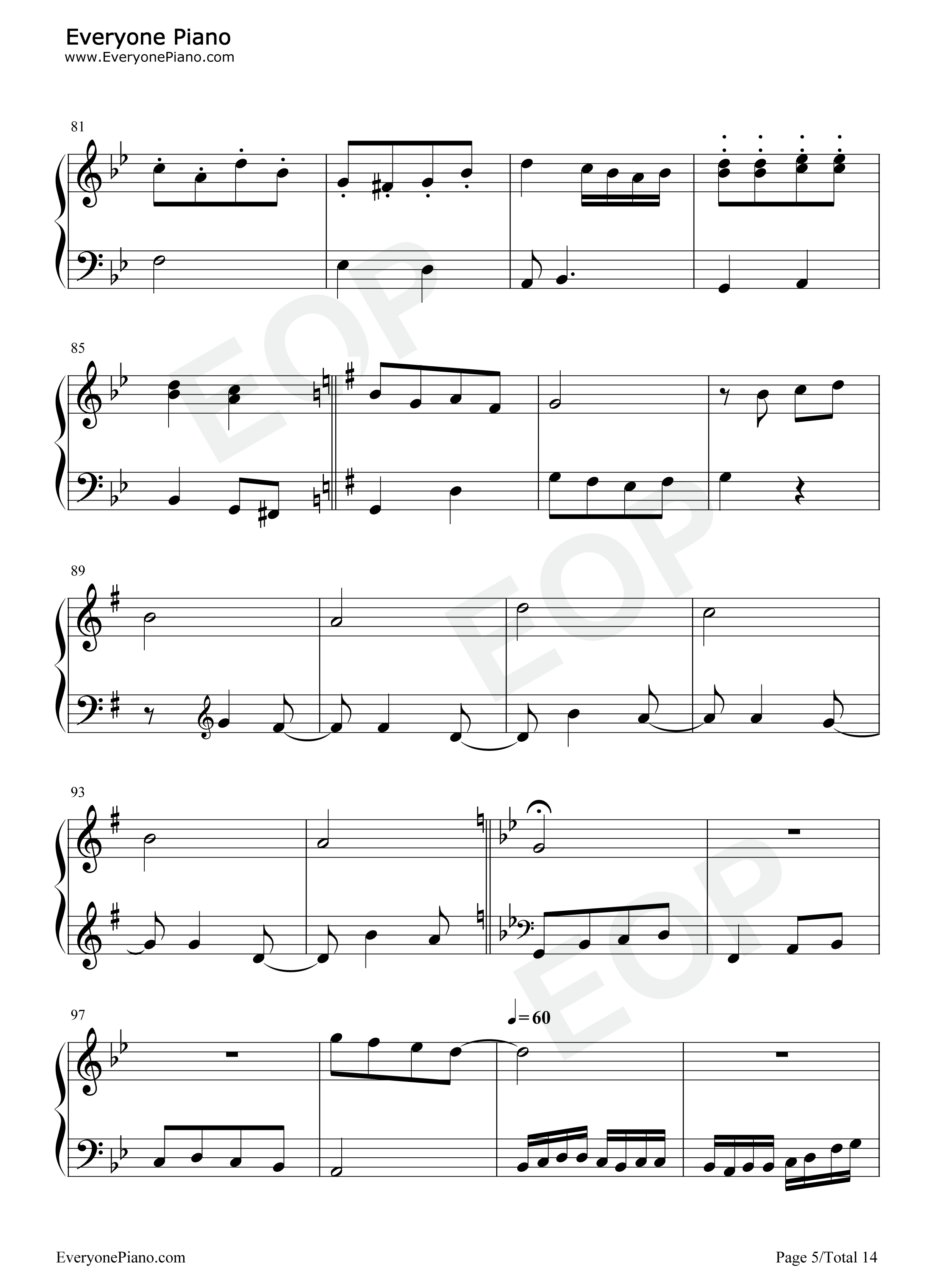 海洋之音钢琴谱_IDW哒