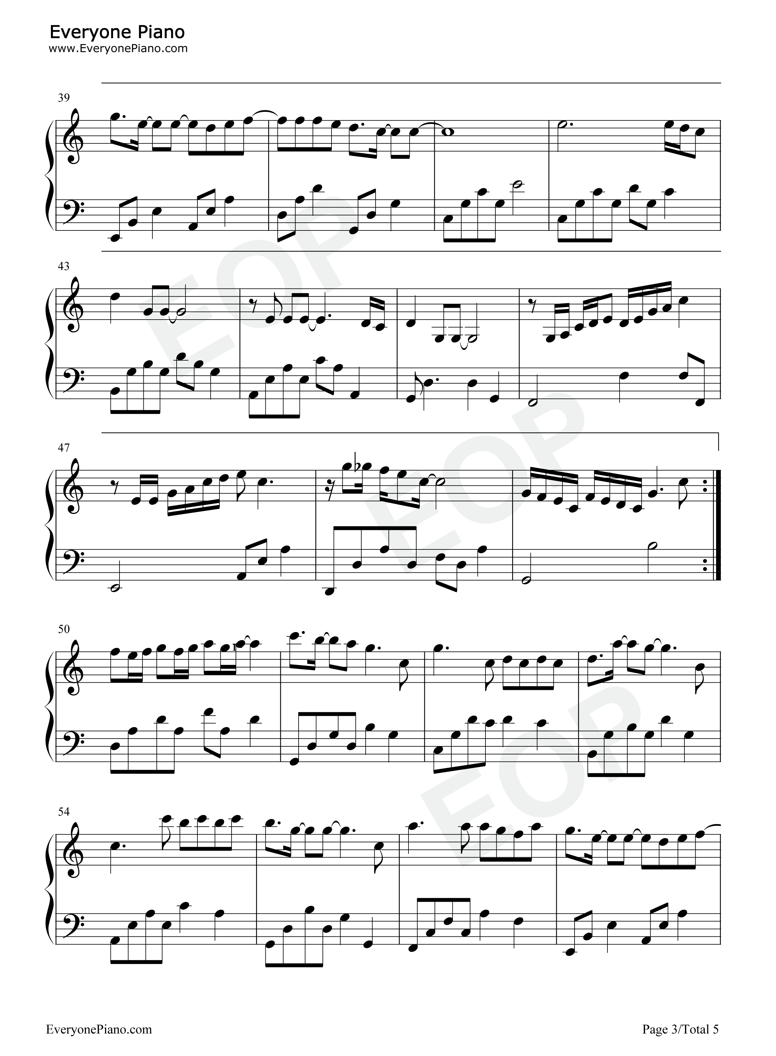 想要爱他钢琴谱_左颜