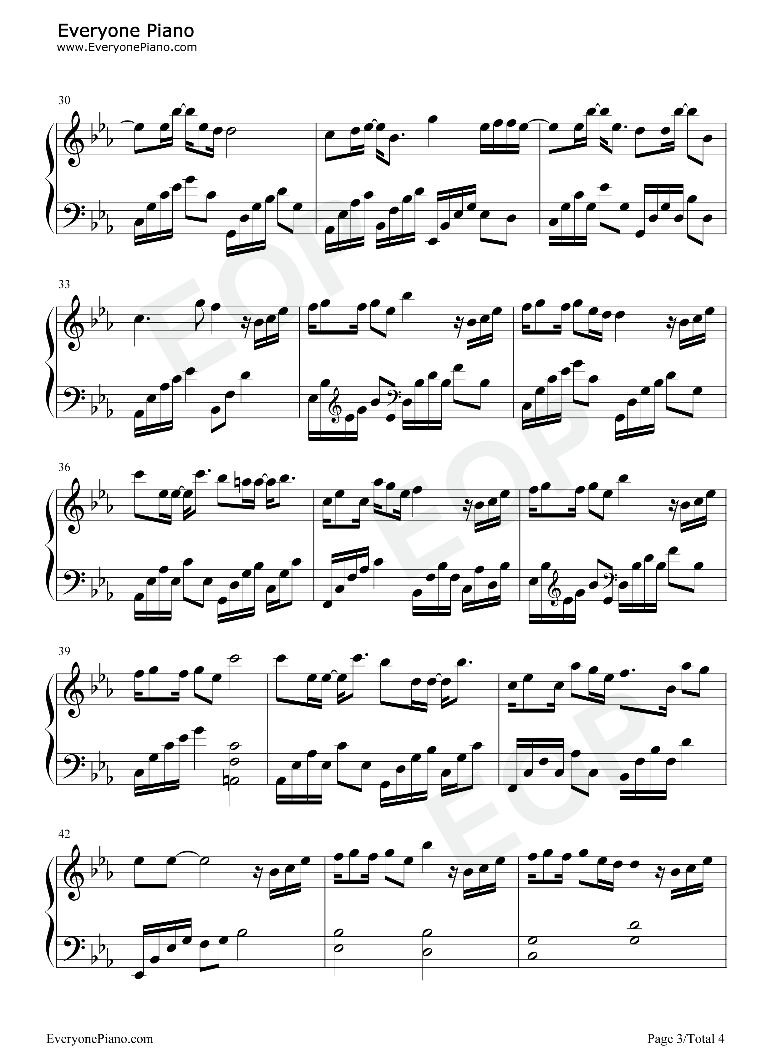 真心钢琴谱_庄心妍