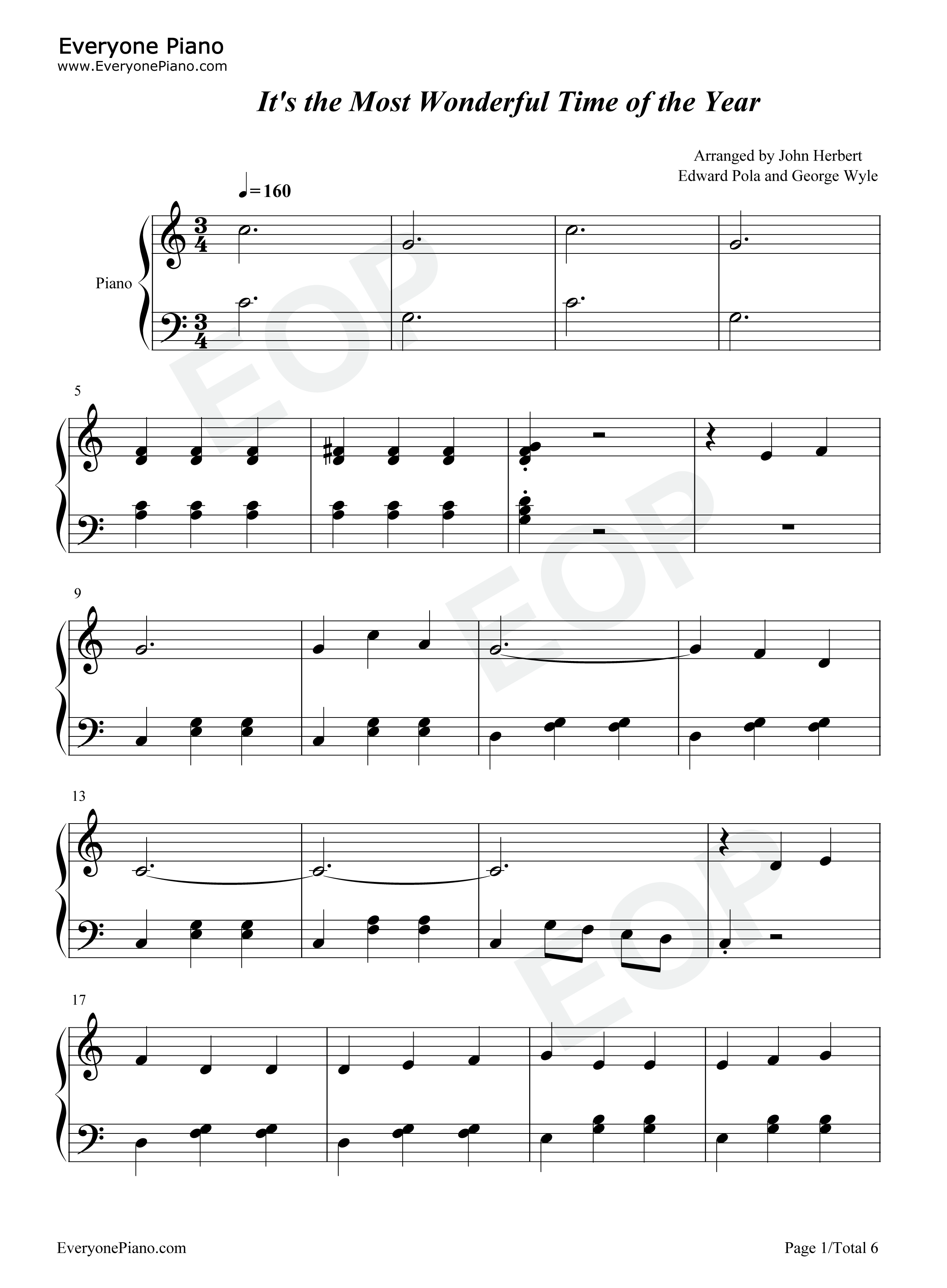 Its_the_Most_Wonderful_Time_of_the_Year钢琴谱_Andy_Williams