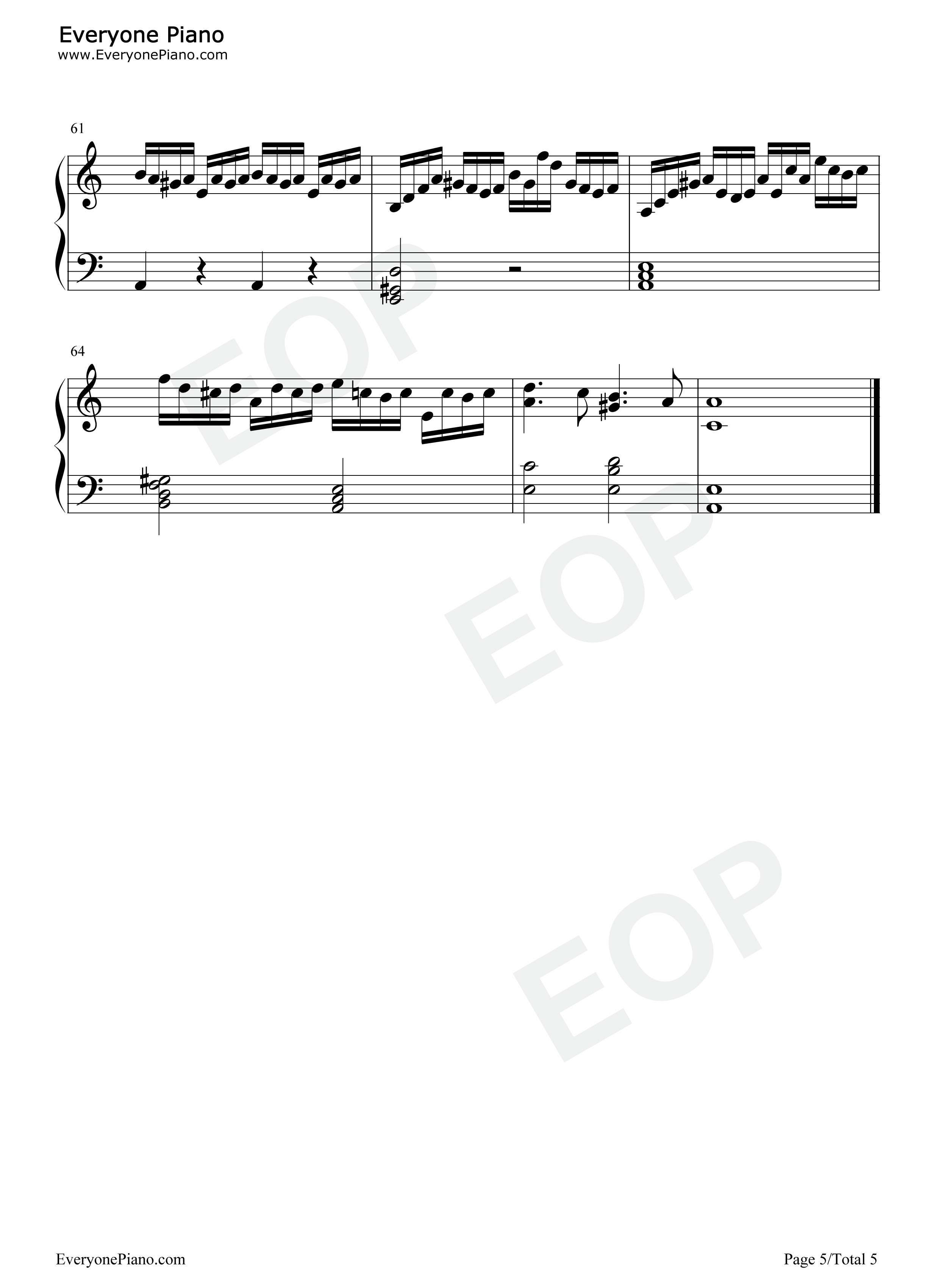 g小调巴赫钢琴谱_巴赫