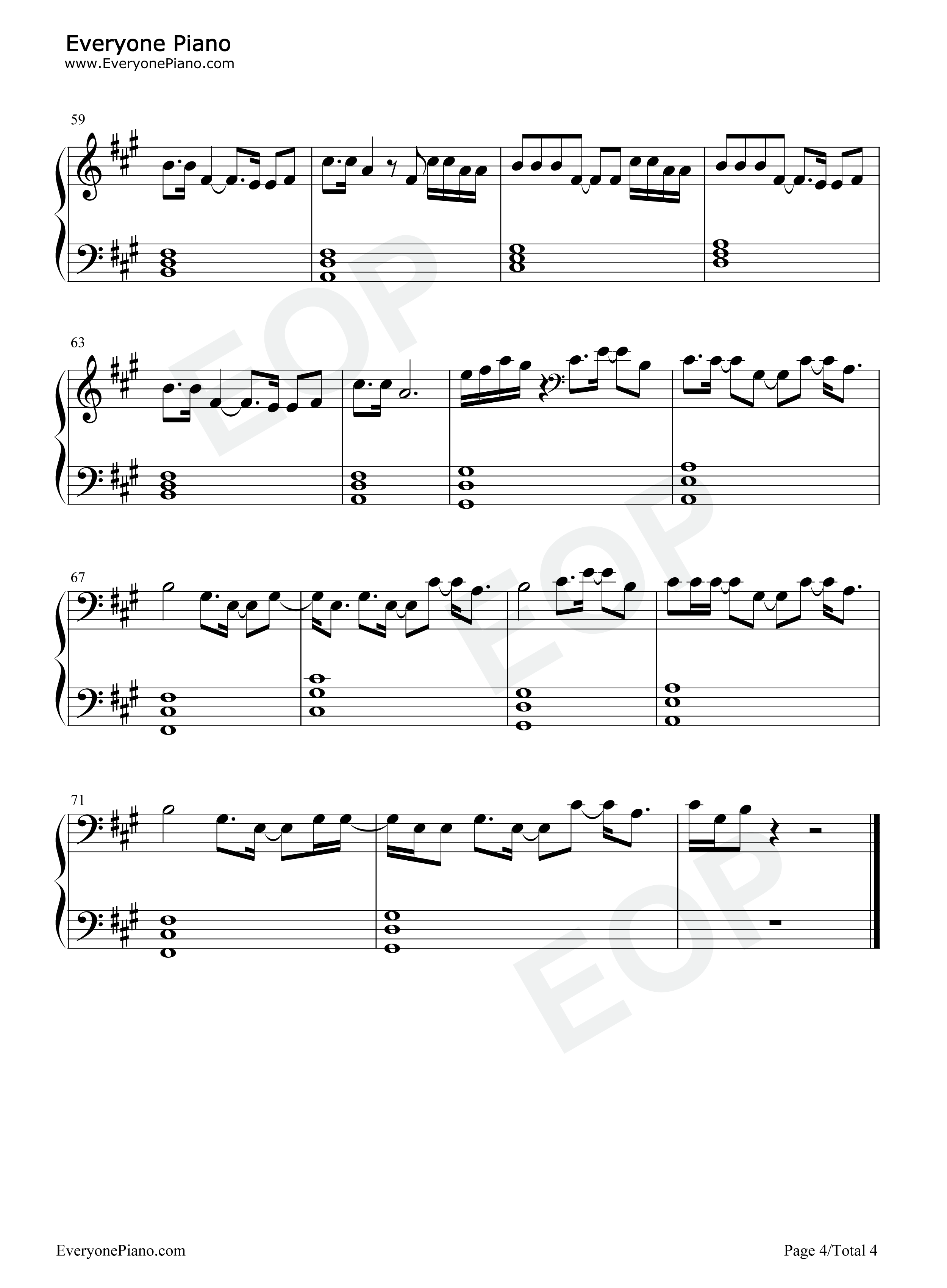 No_Idea钢琴谱_Don_Toliver