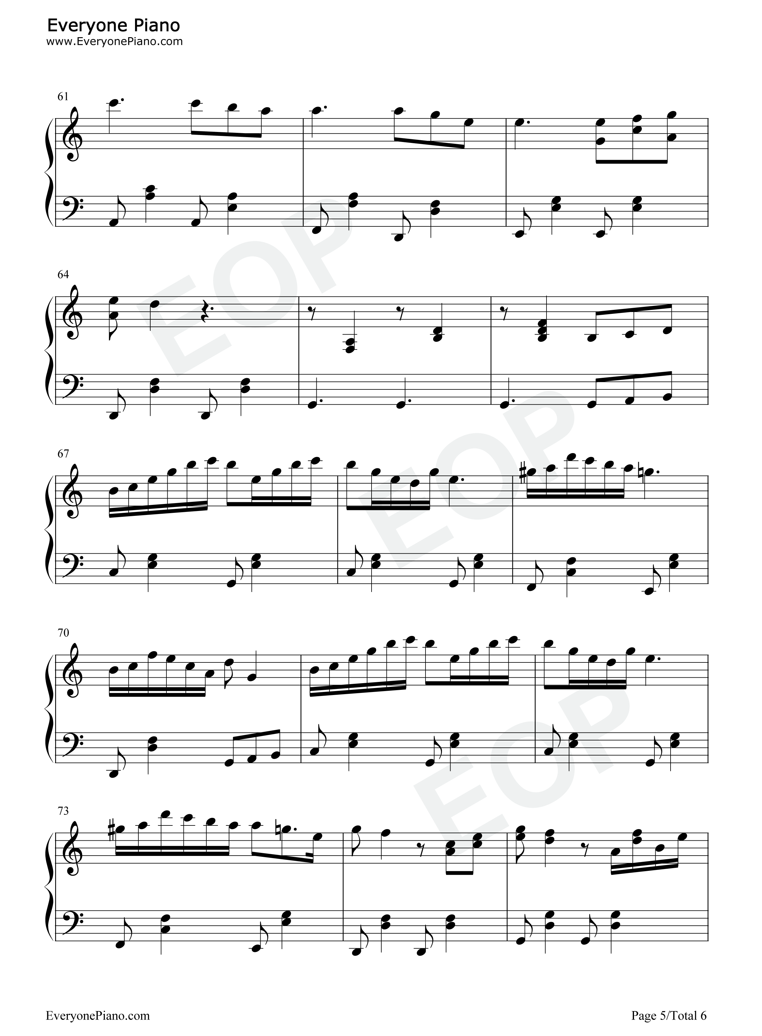 阳光舞甜橙钢琴谱_李欣芸