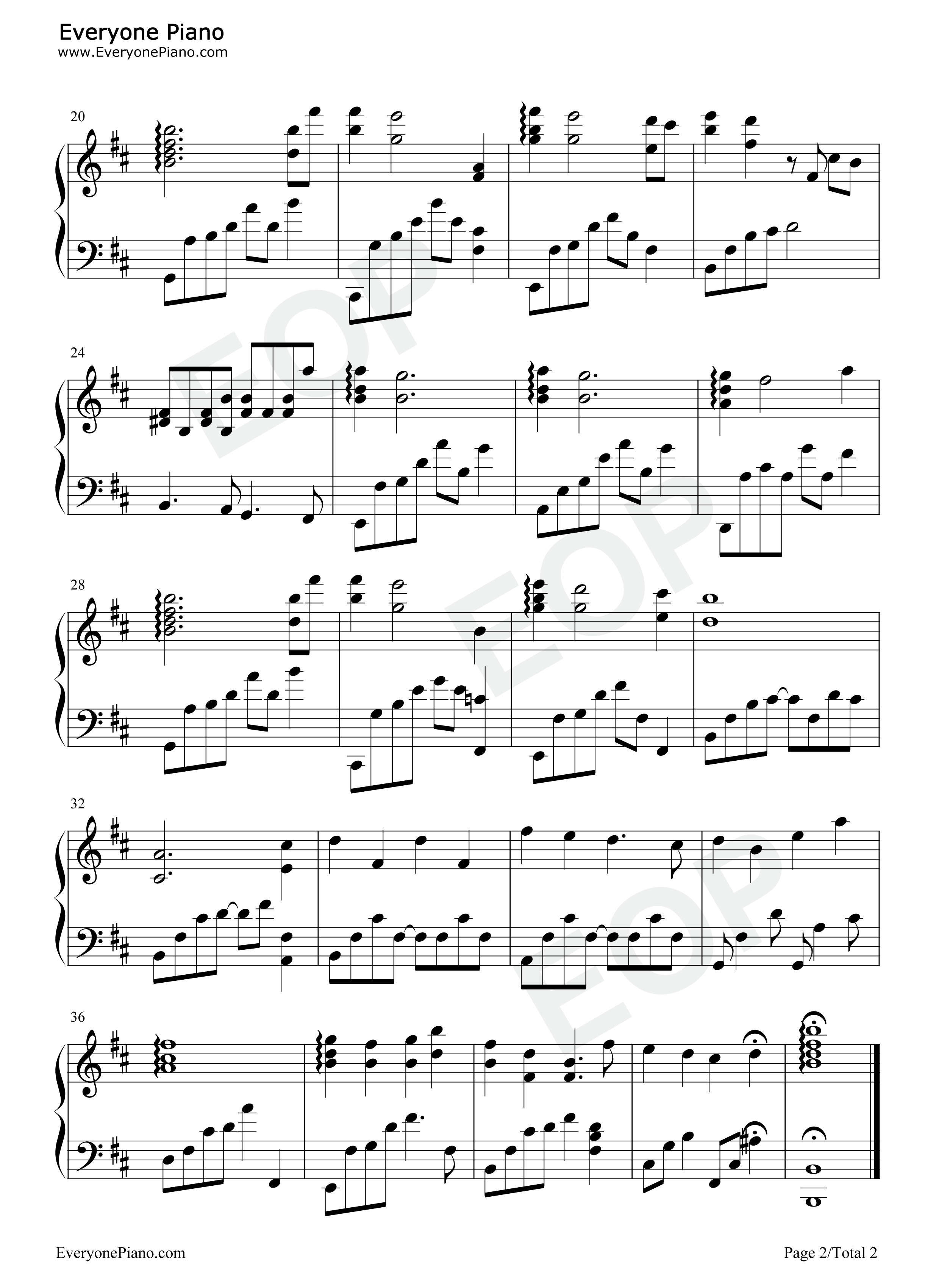 时光之末钢琴谱_石进