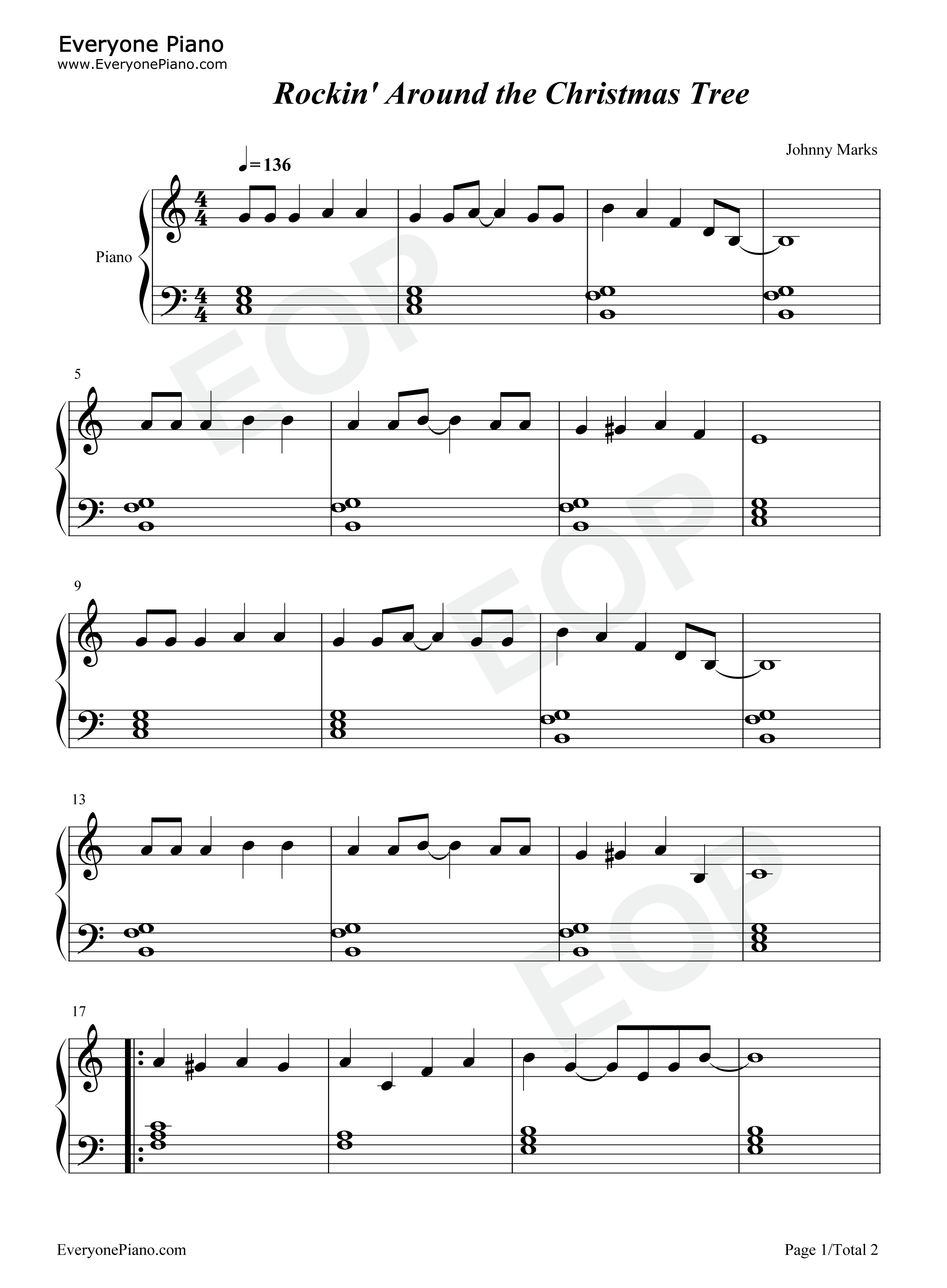 Rockin_Around_the_Christmas_Tree钢琴谱_Brenda_Lee