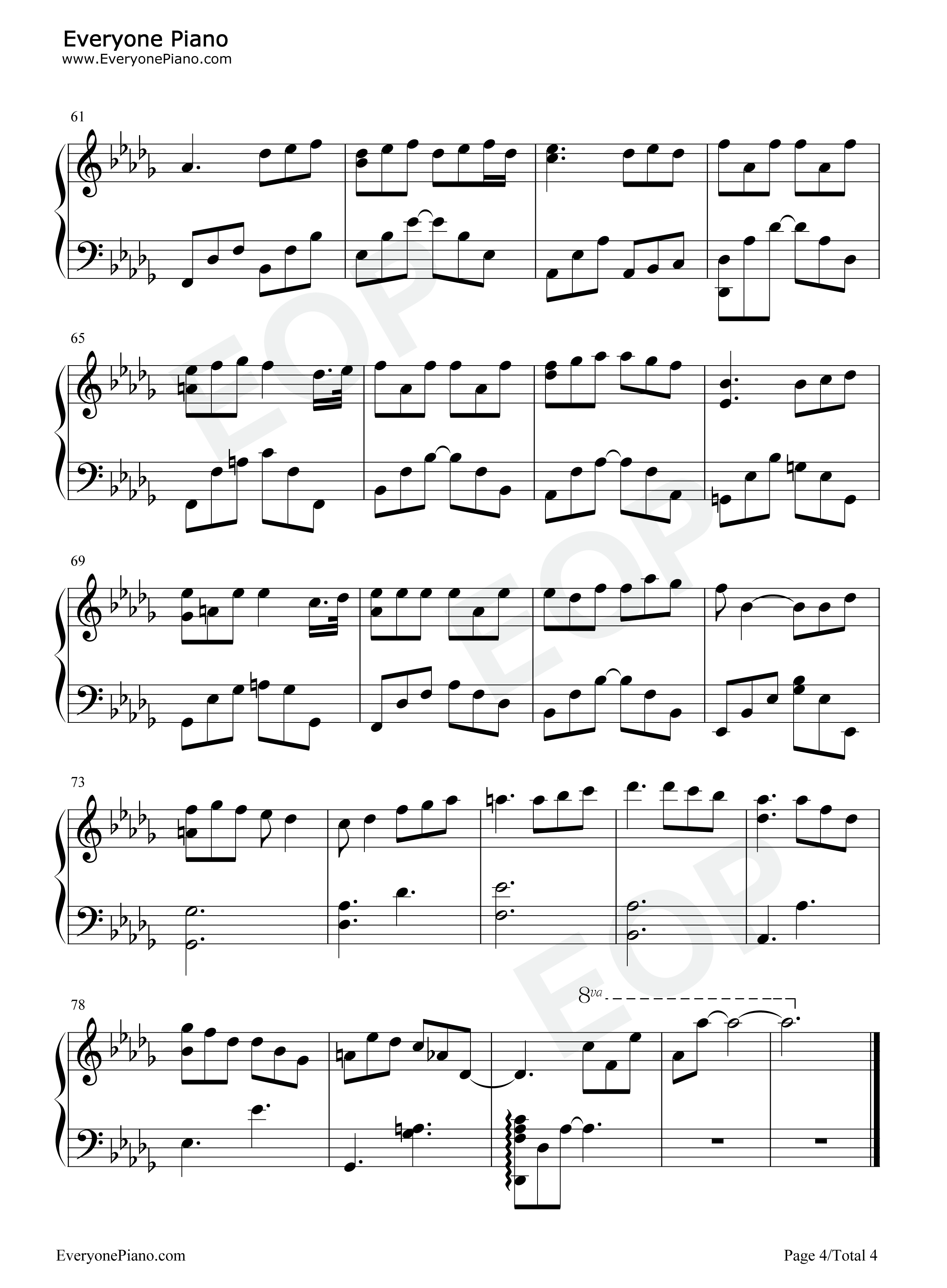 小段钢琴谱_汪苏泷