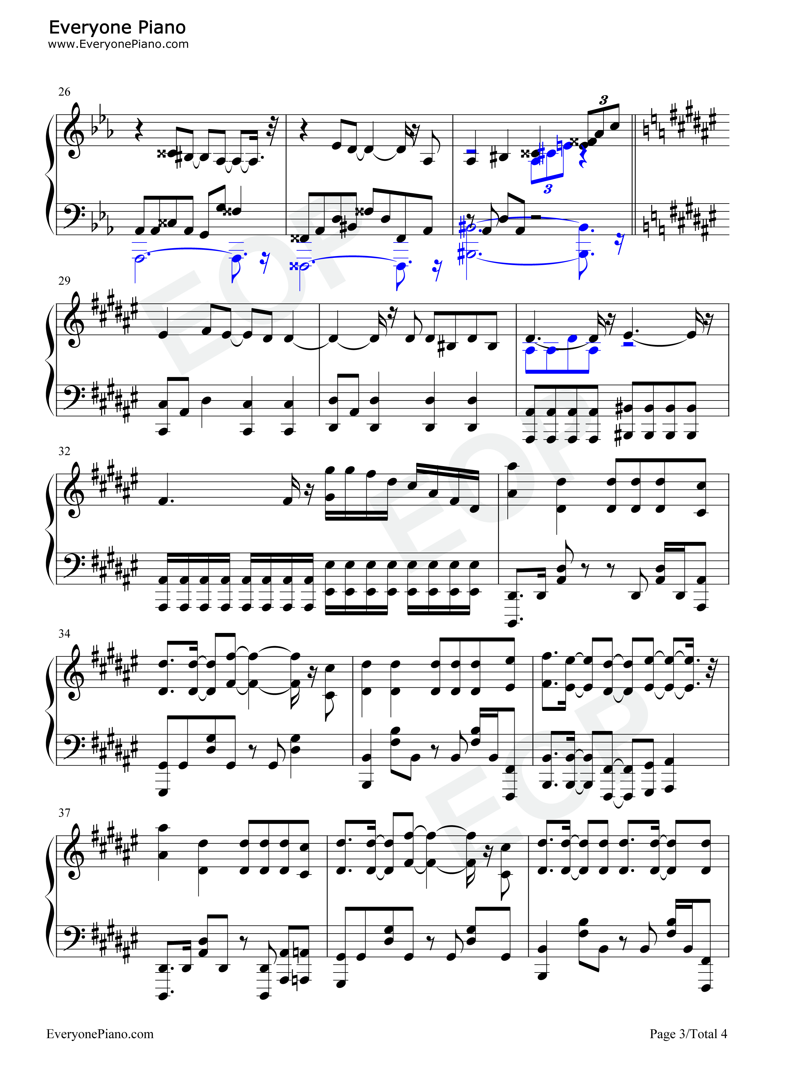 Decent_Black钢琴谱_水桥香织