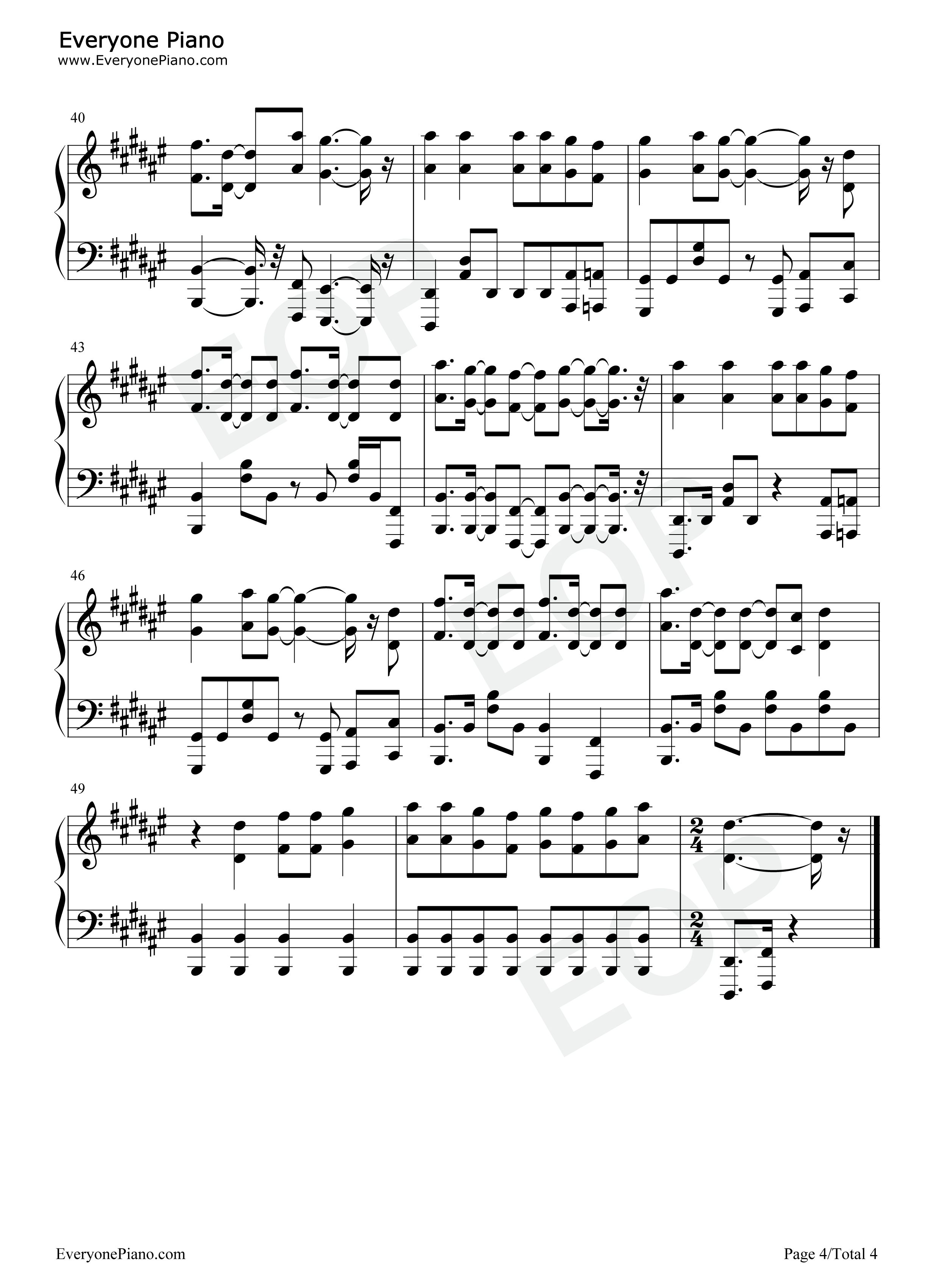 Decent_Black钢琴谱_水桥香织