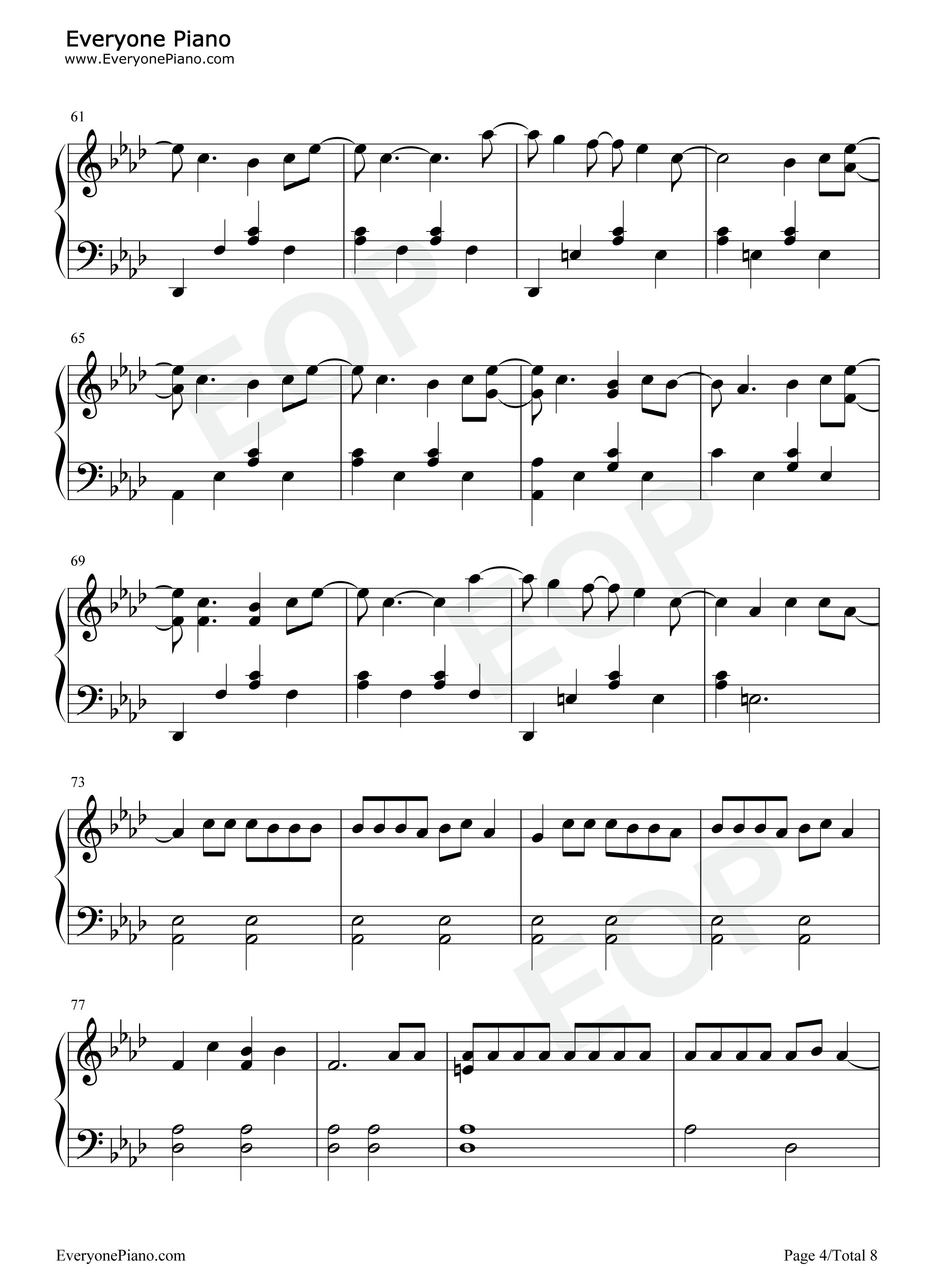 Life_Goes_On钢琴谱_防弹少年团