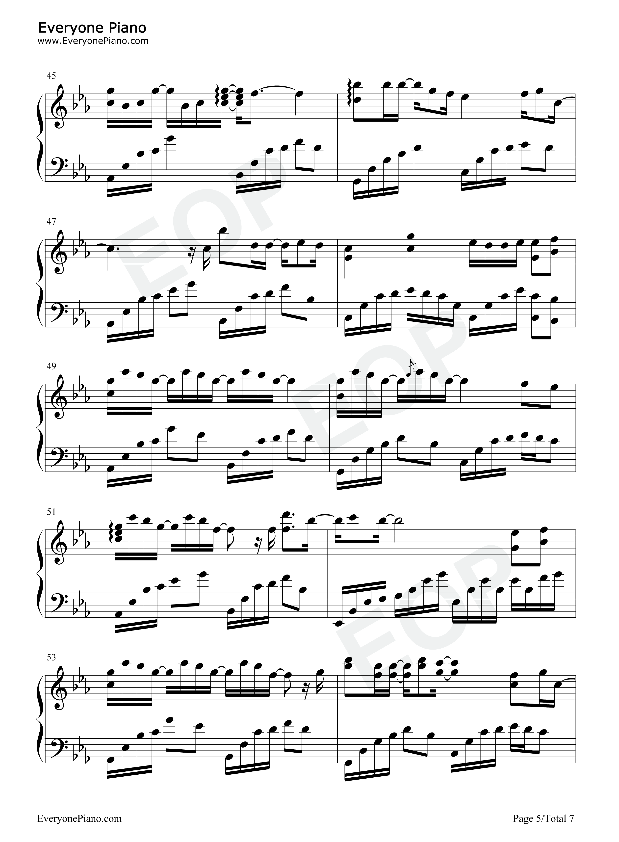 云与海钢琴谱_阿YueYue