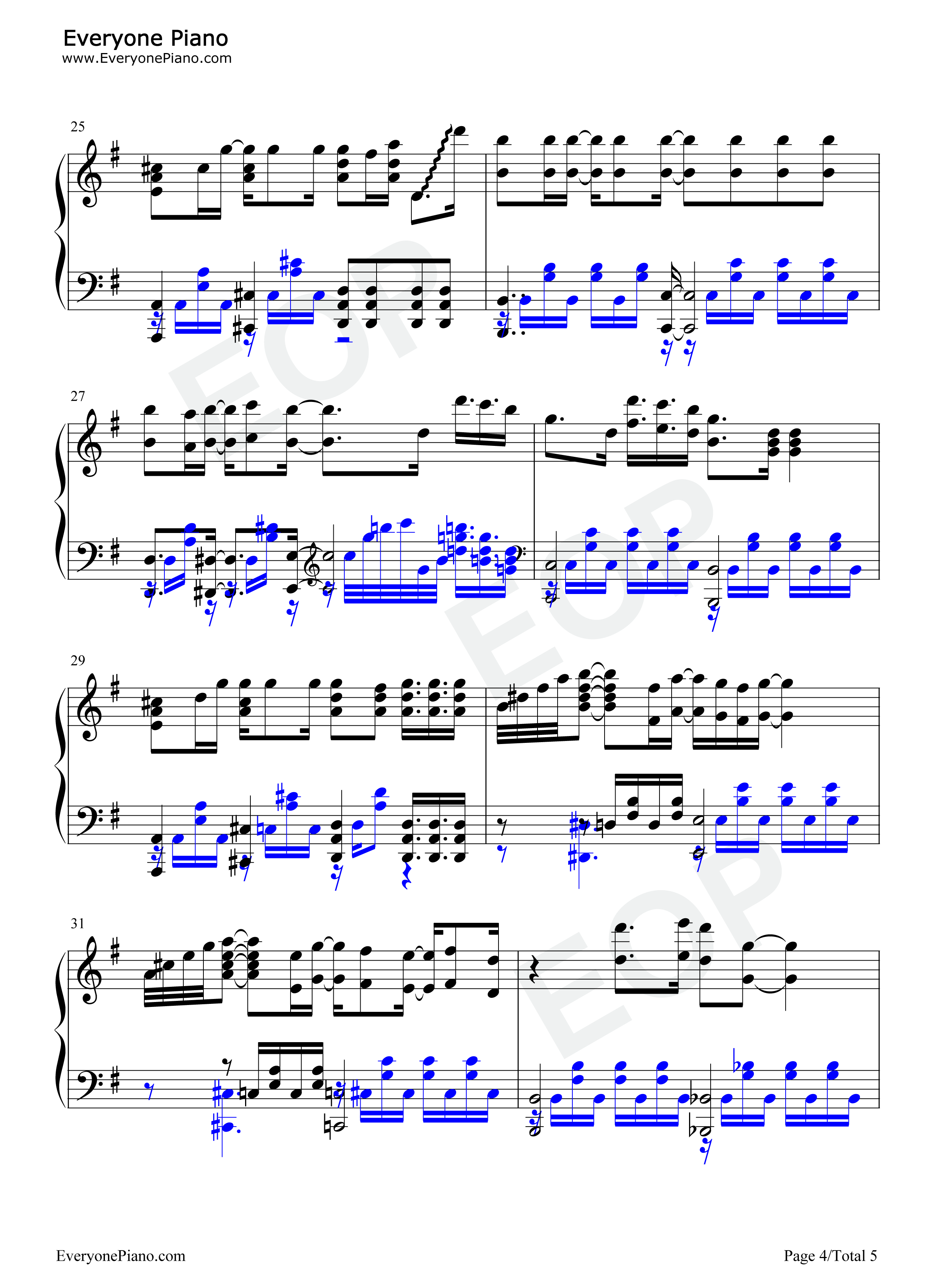 告白バンジージャンプ钢琴谱_Halca