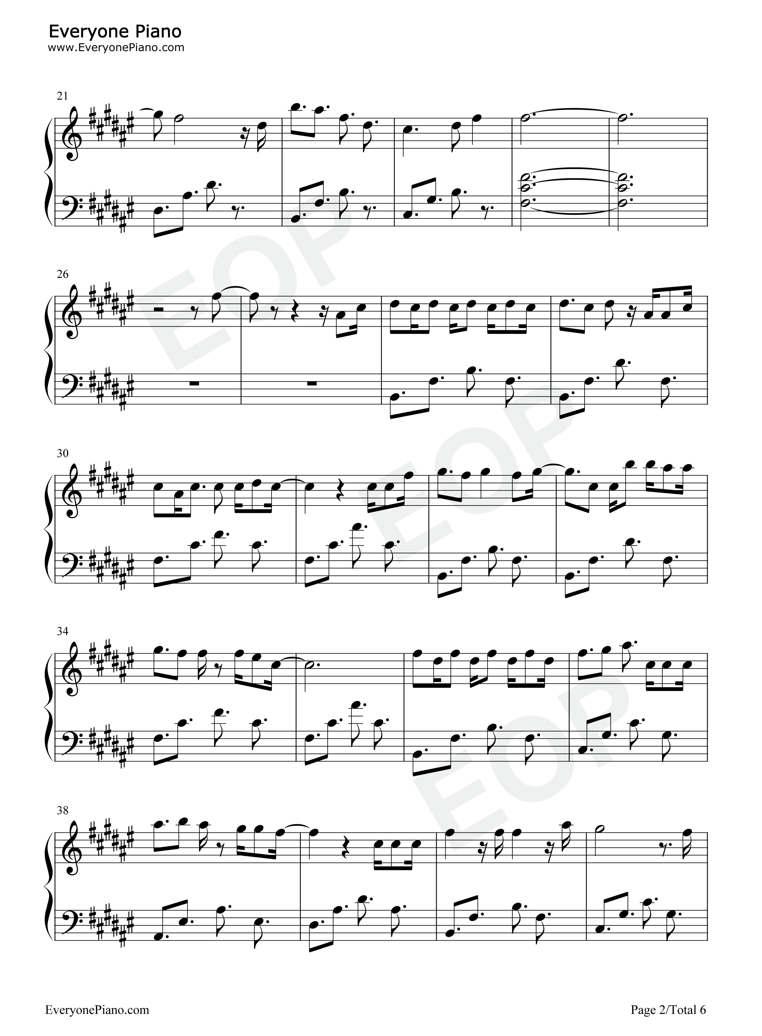 冬日钢琴谱_鞠婧祎_SNH48