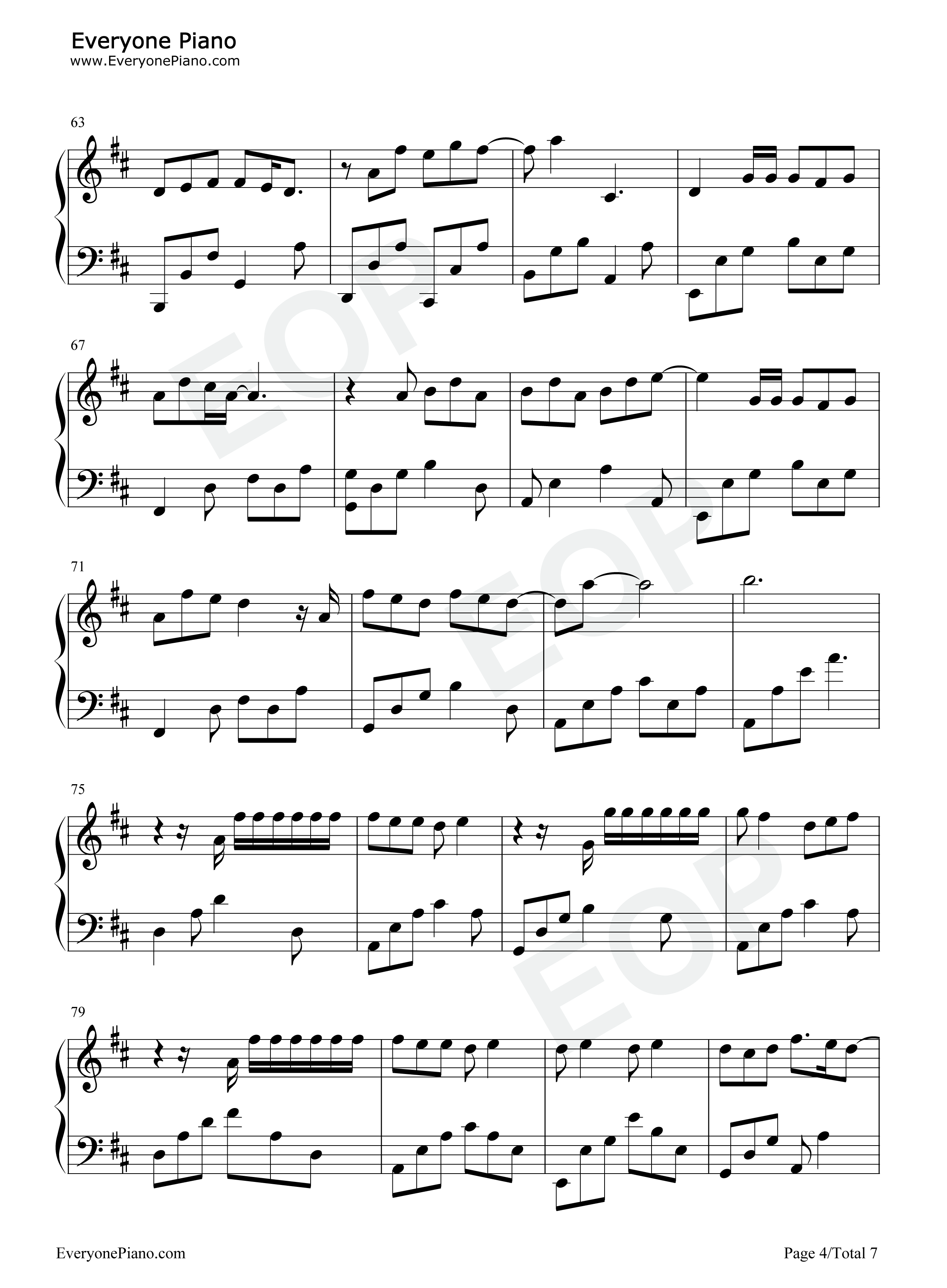 最向往的地方钢琴谱_林俊杰