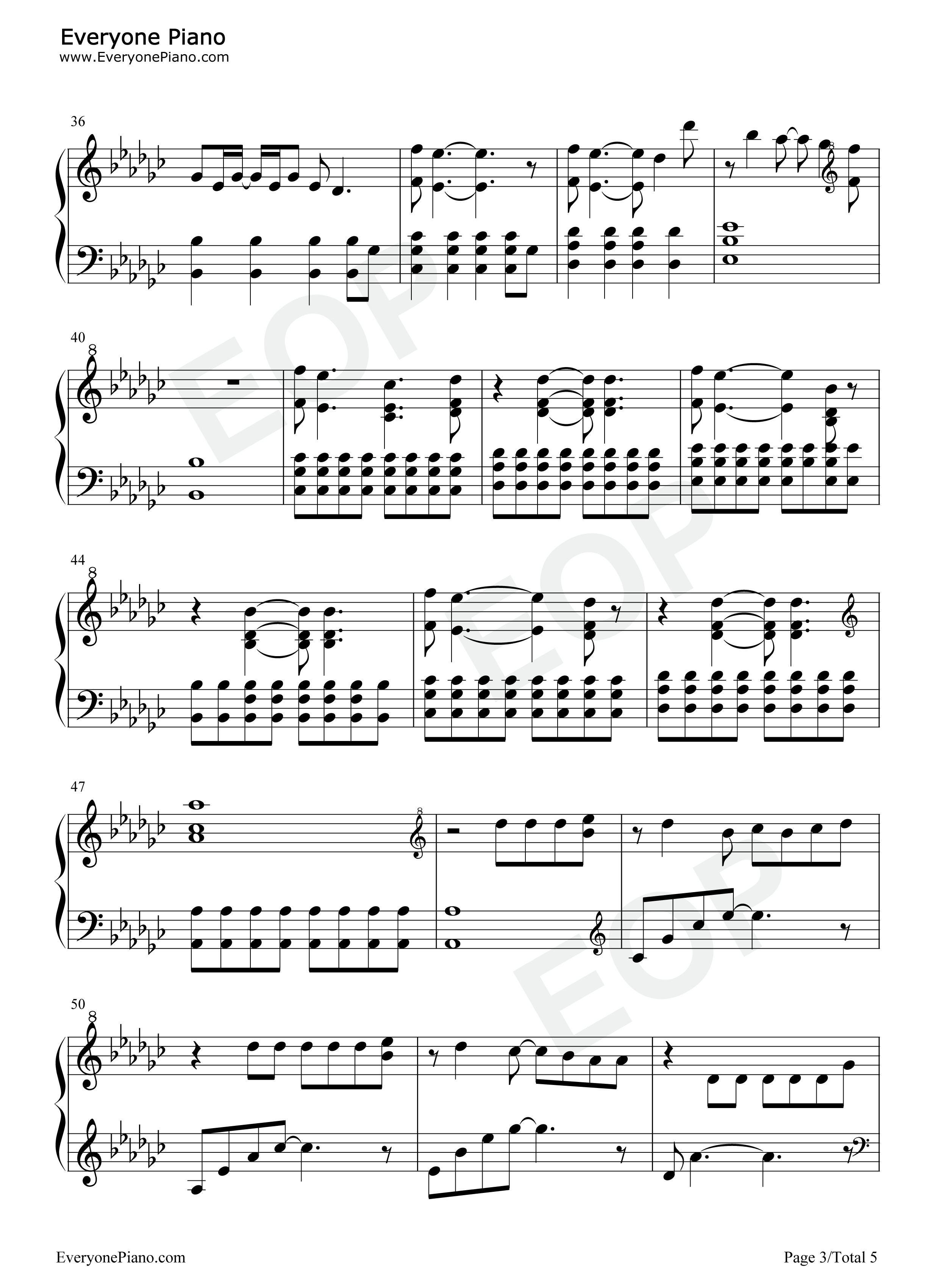 Stay钢琴谱_防弹少年团