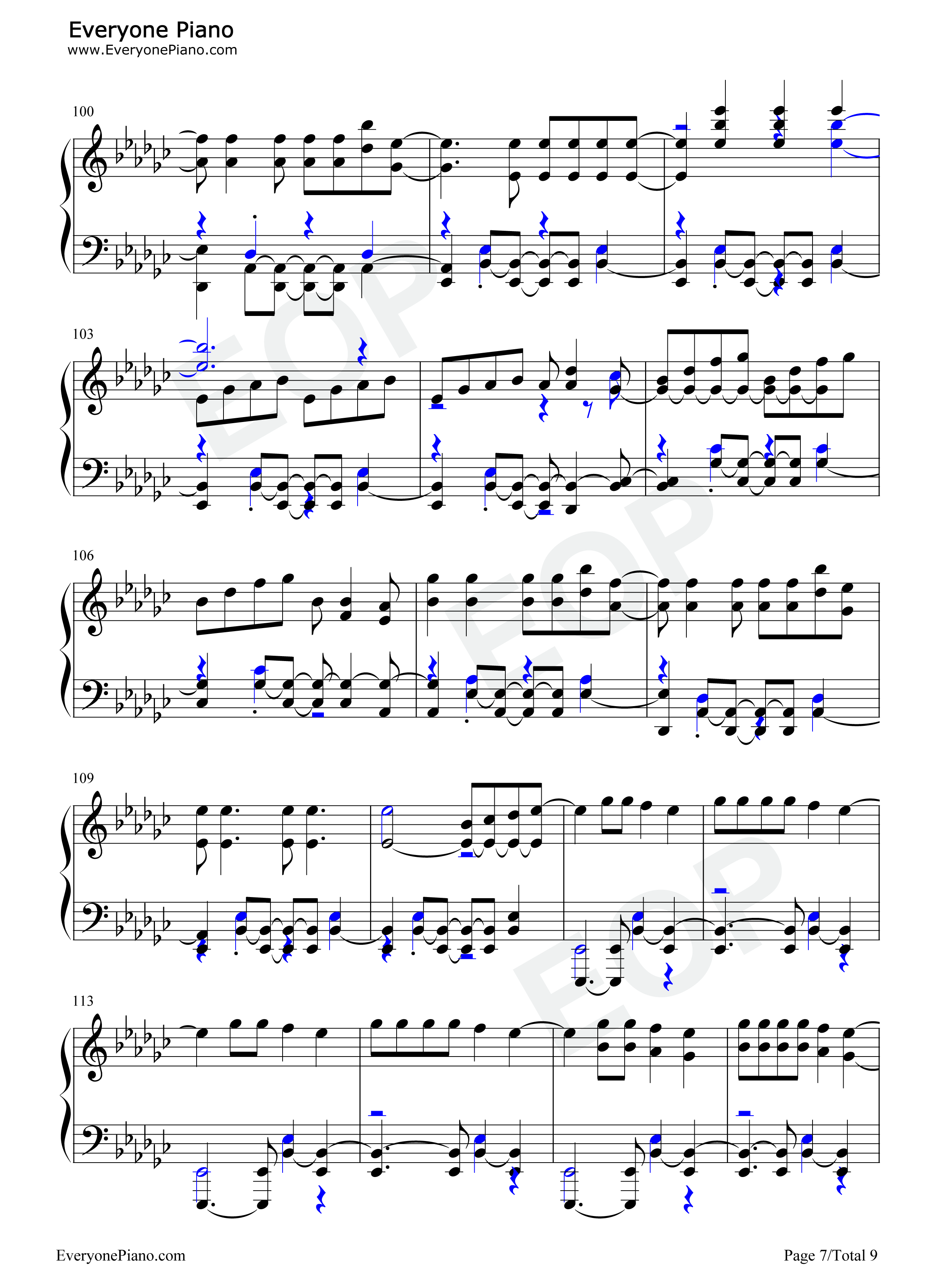 La_Di_Da钢琴谱_Everglow