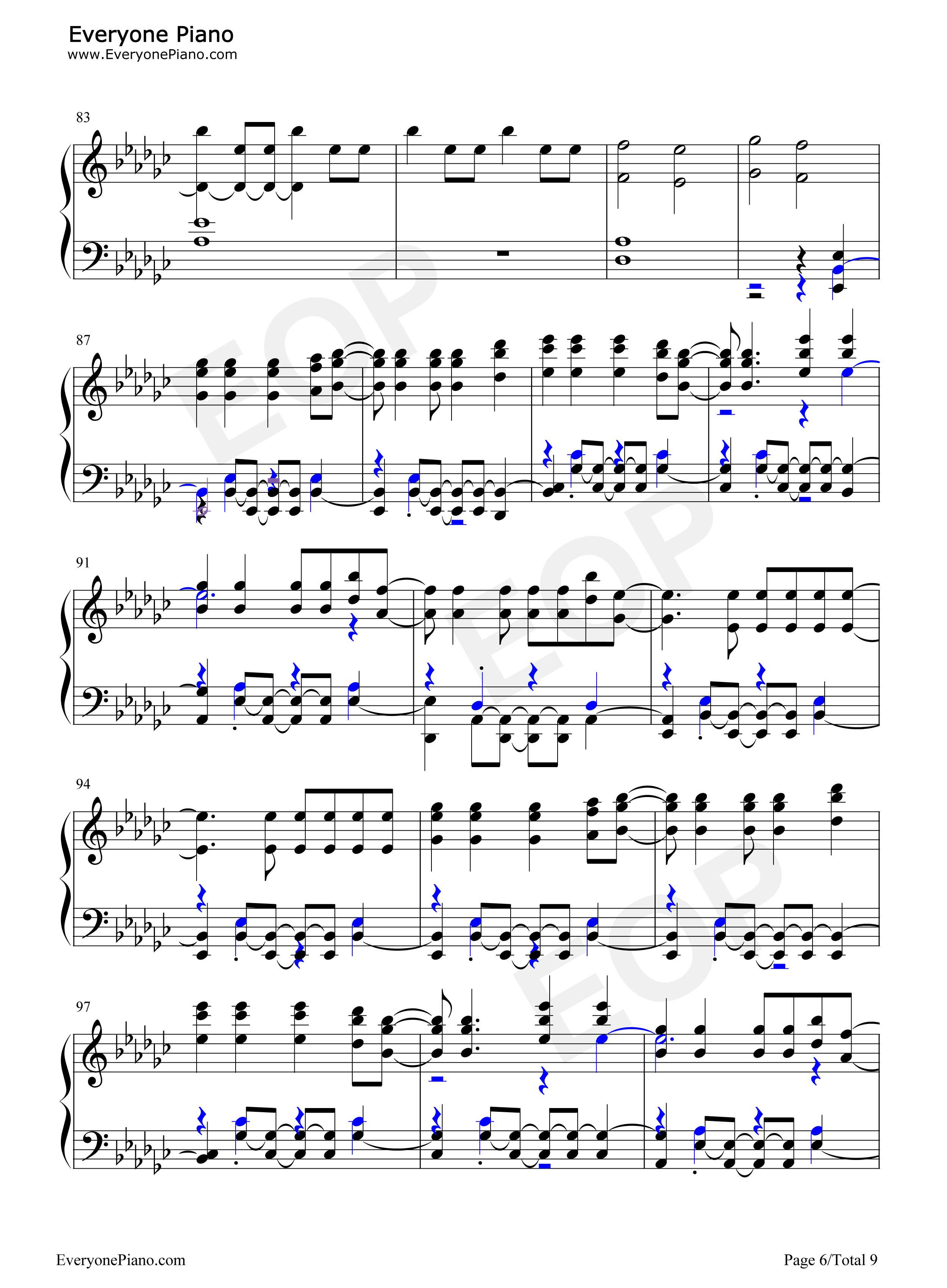 La_Di_Da钢琴谱_Everglow