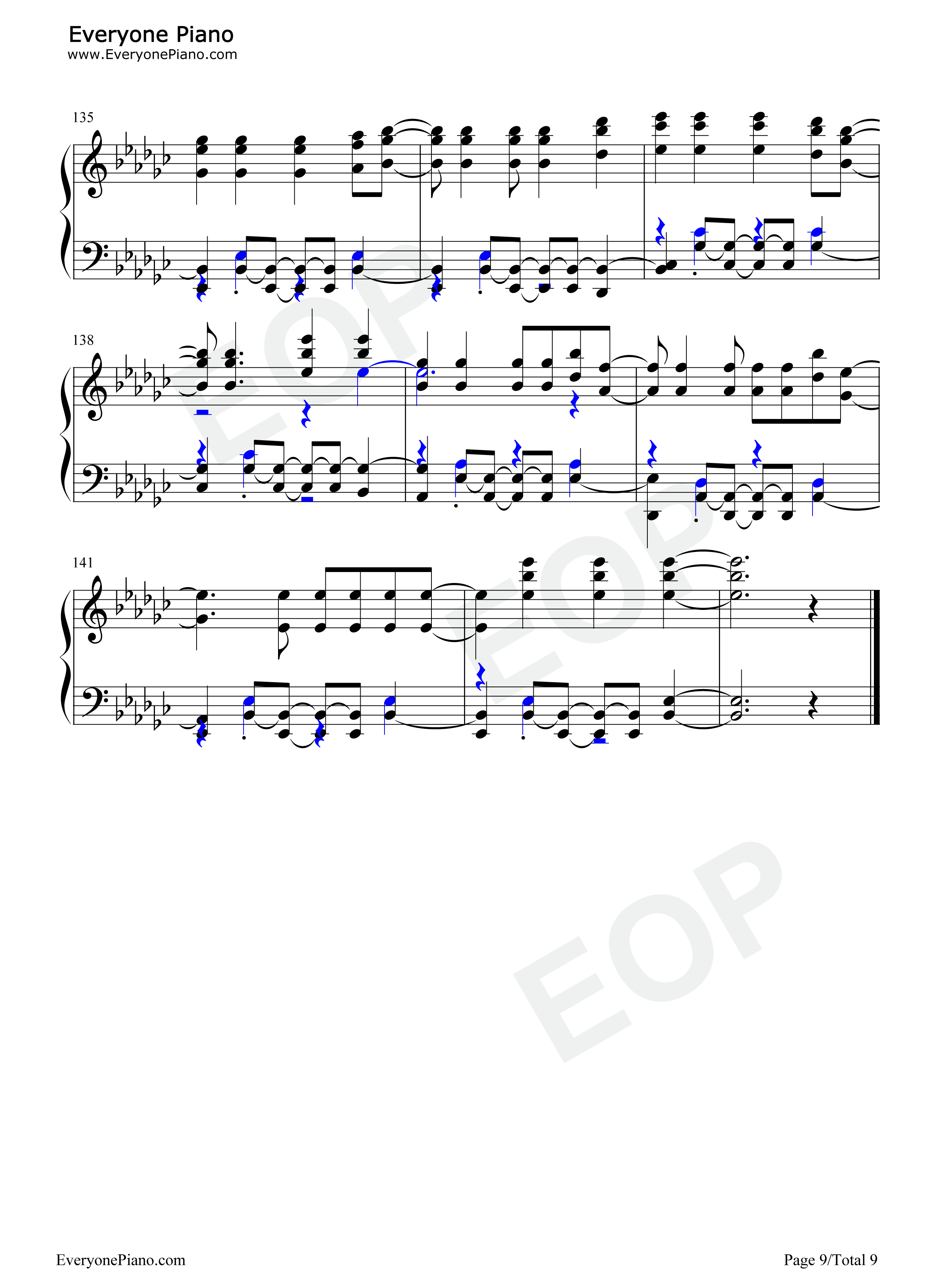 La_Di_Da钢琴谱_Everglow