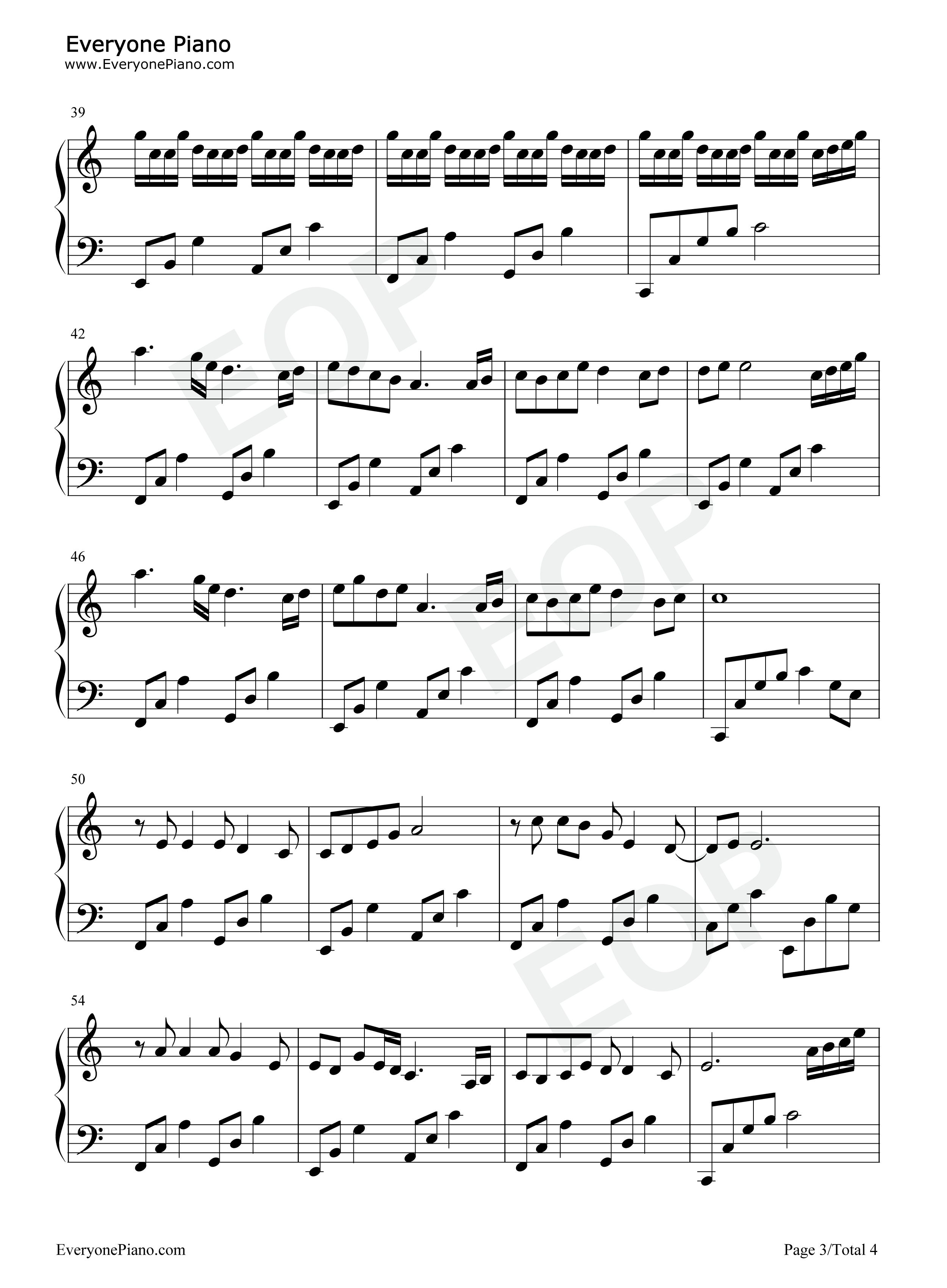 秋~华恋~钢琴谱_α·pav