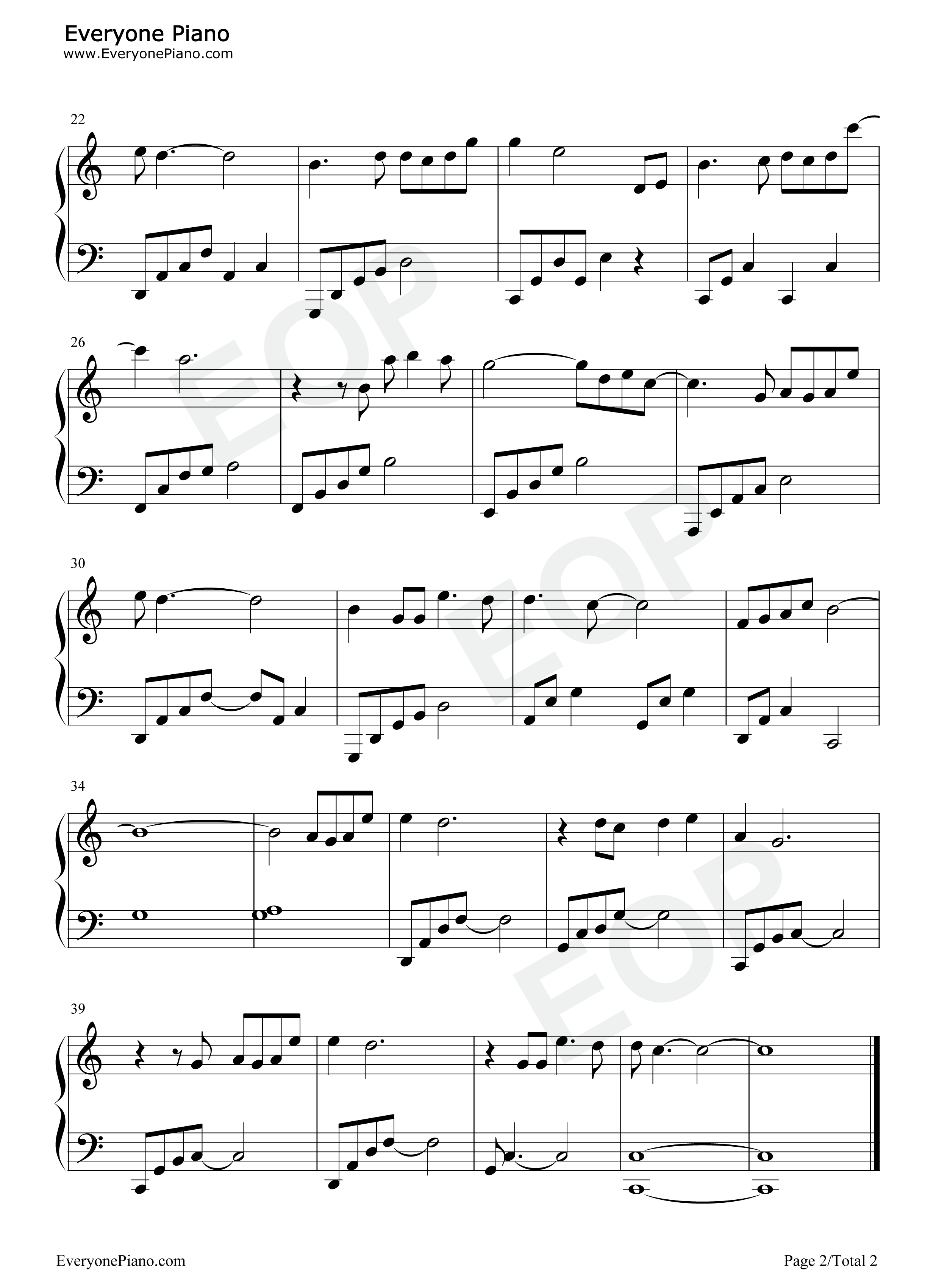 守候钢琴谱_薛之谦