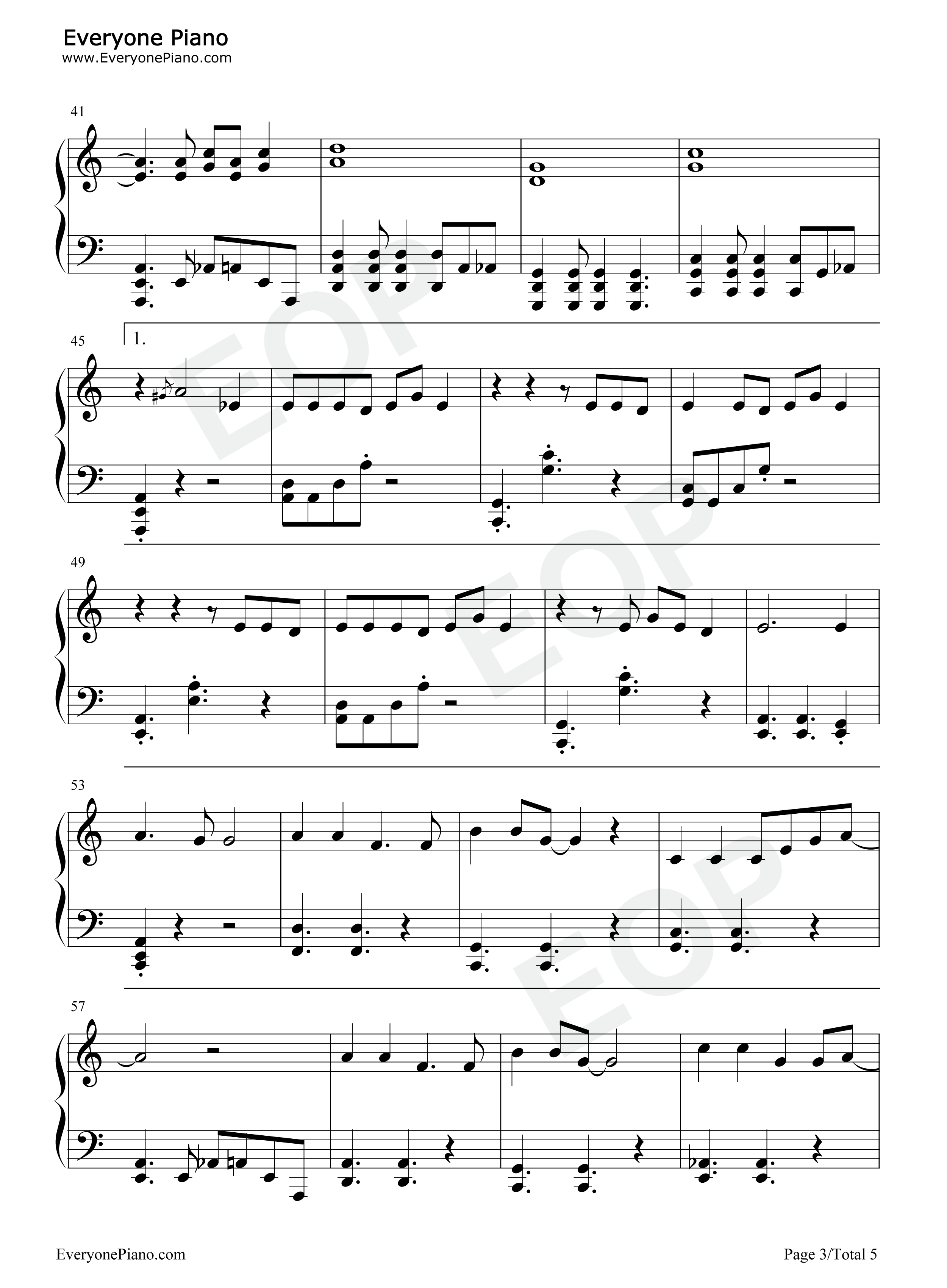 万圣街钢琴谱_洛天依_乐正绫_墨清弦_言和