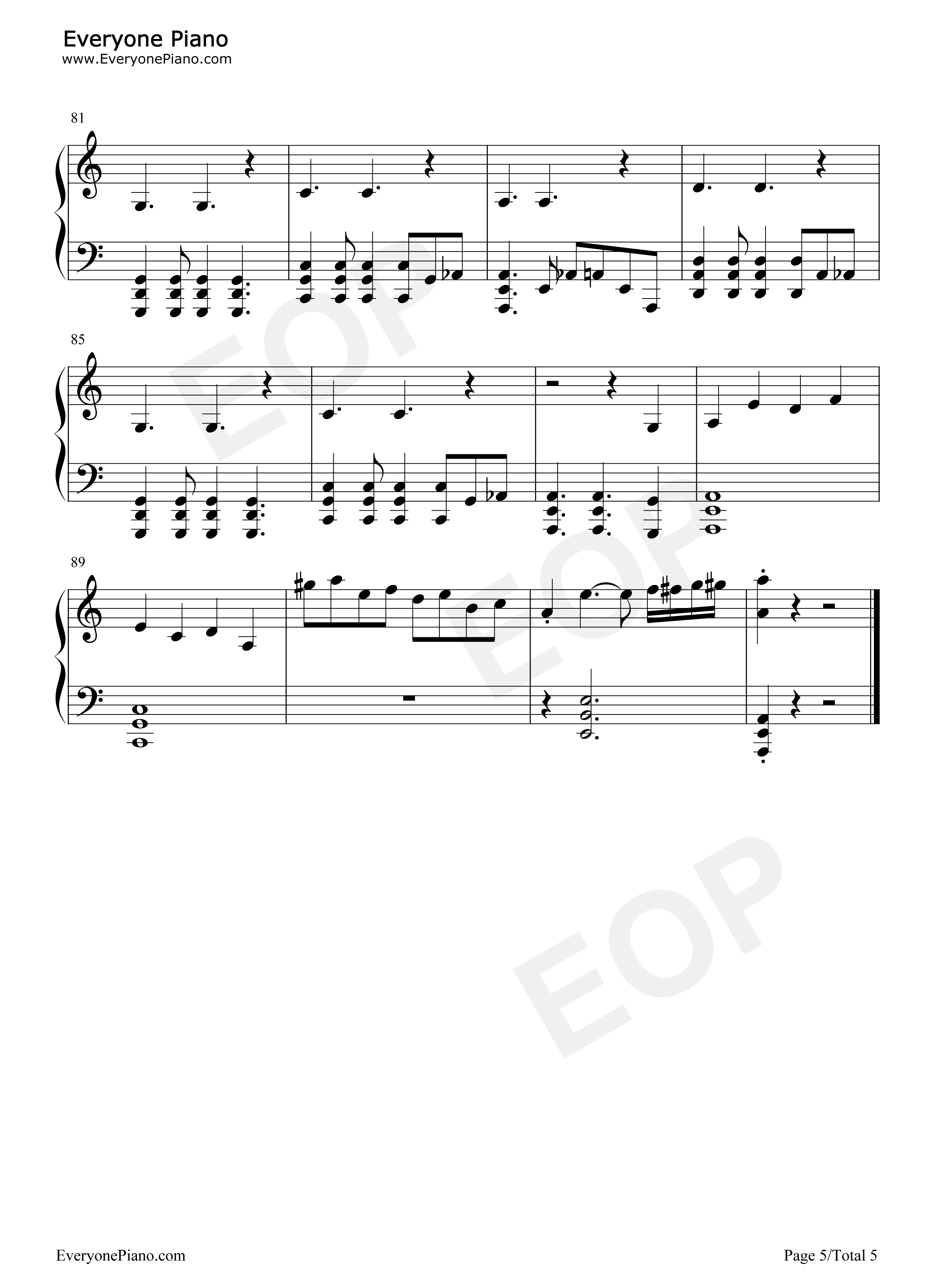 万圣街钢琴谱_洛天依_乐正绫_墨清弦_言和