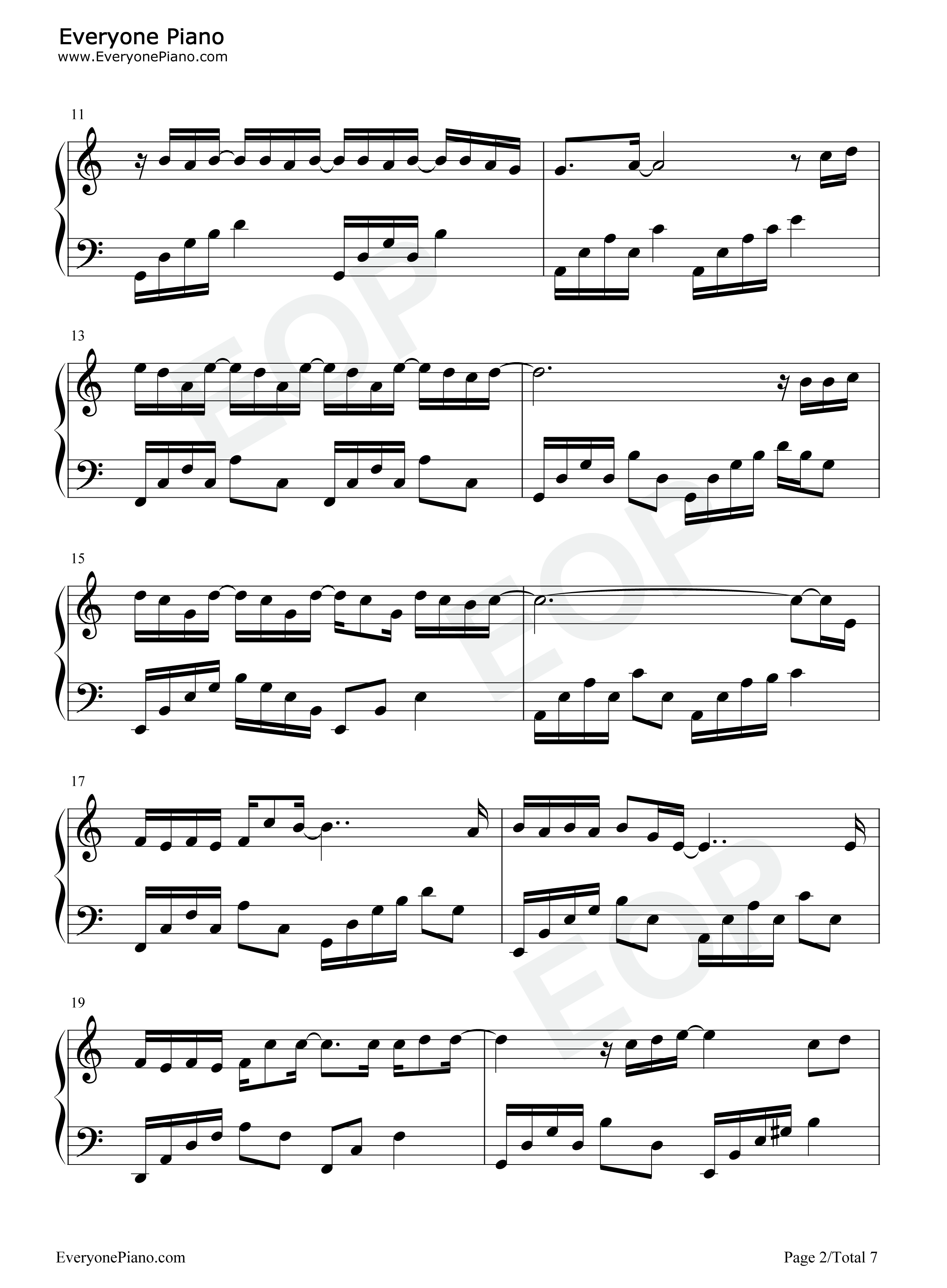 耗尽钢琴谱_薛之谦_郭聪明