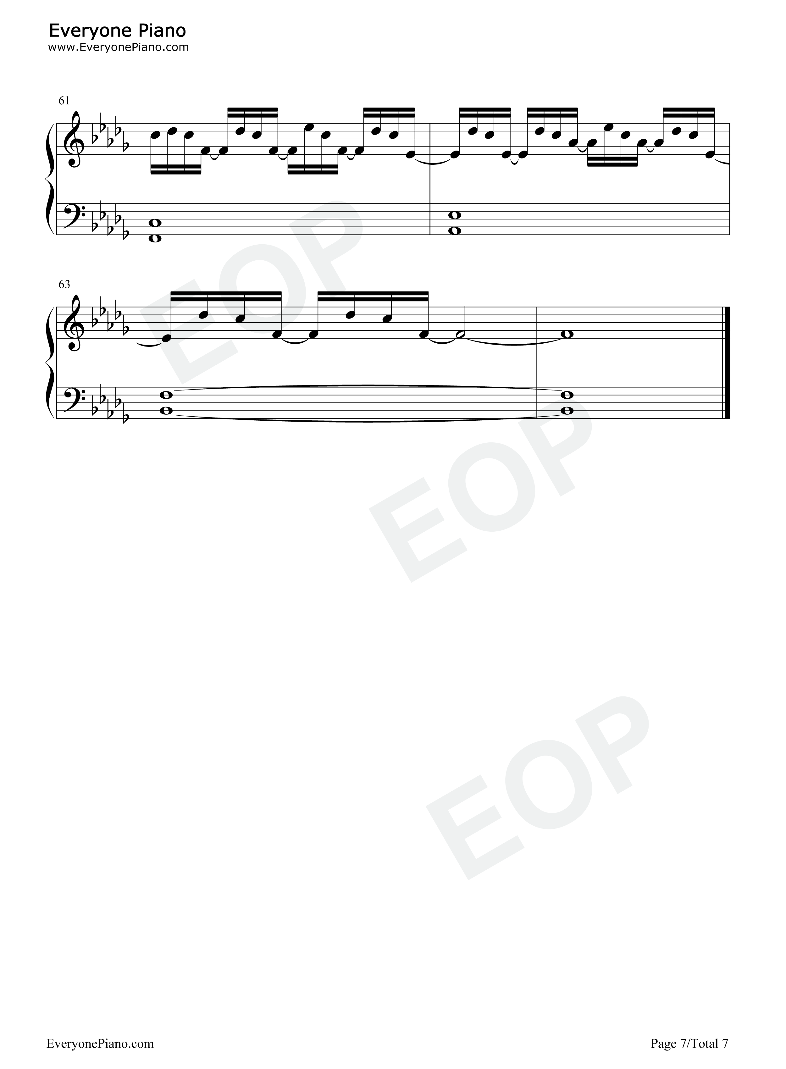 耗尽钢琴谱_薛之谦_郭聪明