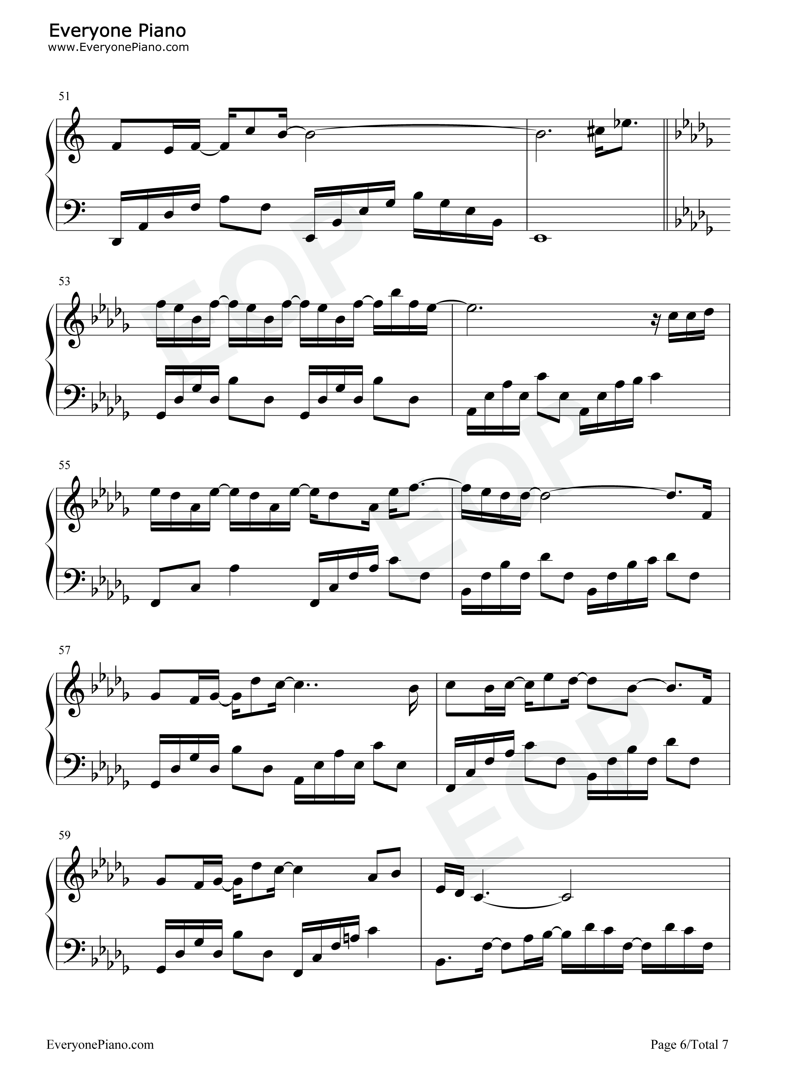 耗尽钢琴谱_薛之谦_郭聪明