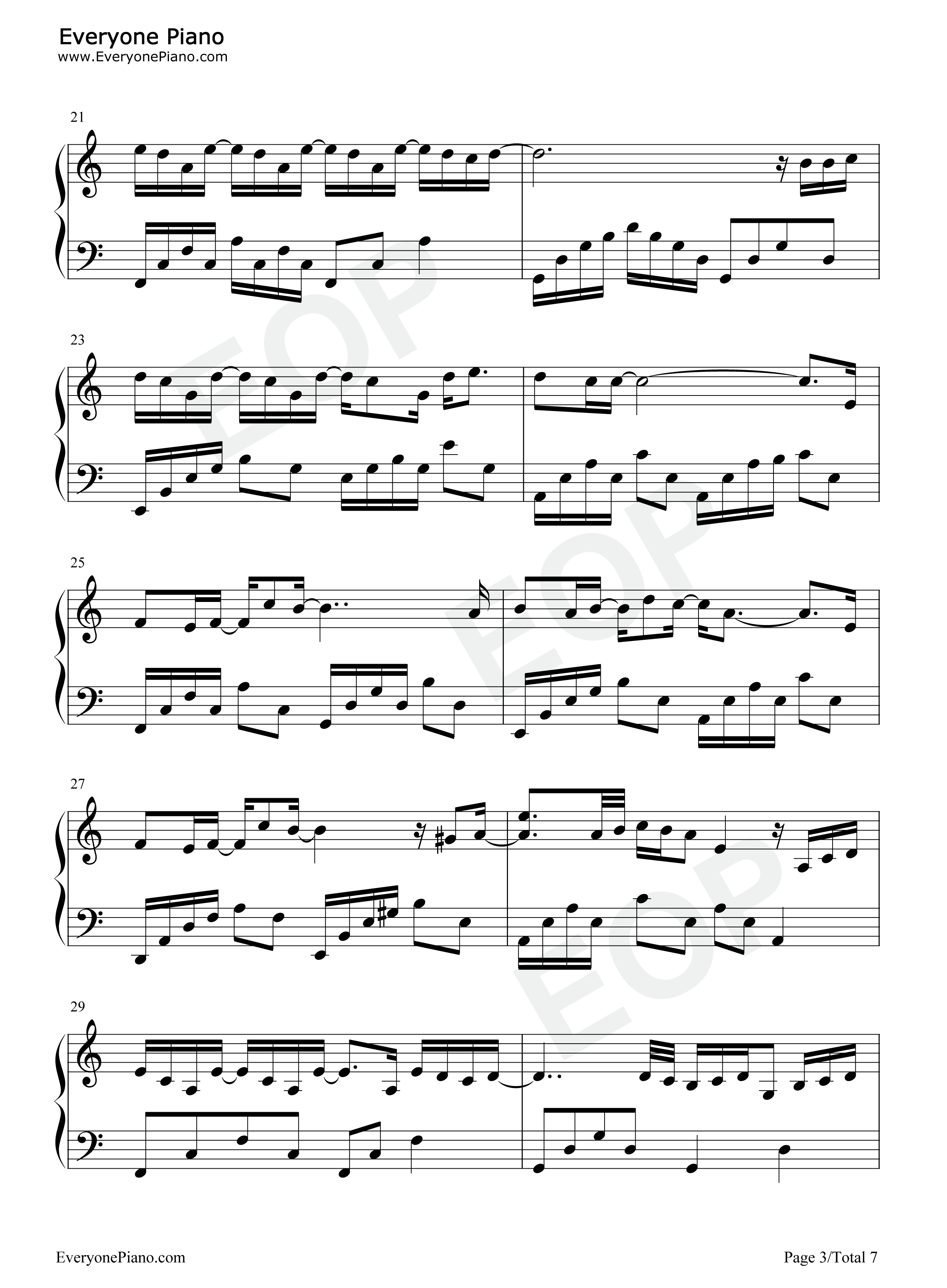 耗尽钢琴谱_薛之谦_郭聪明