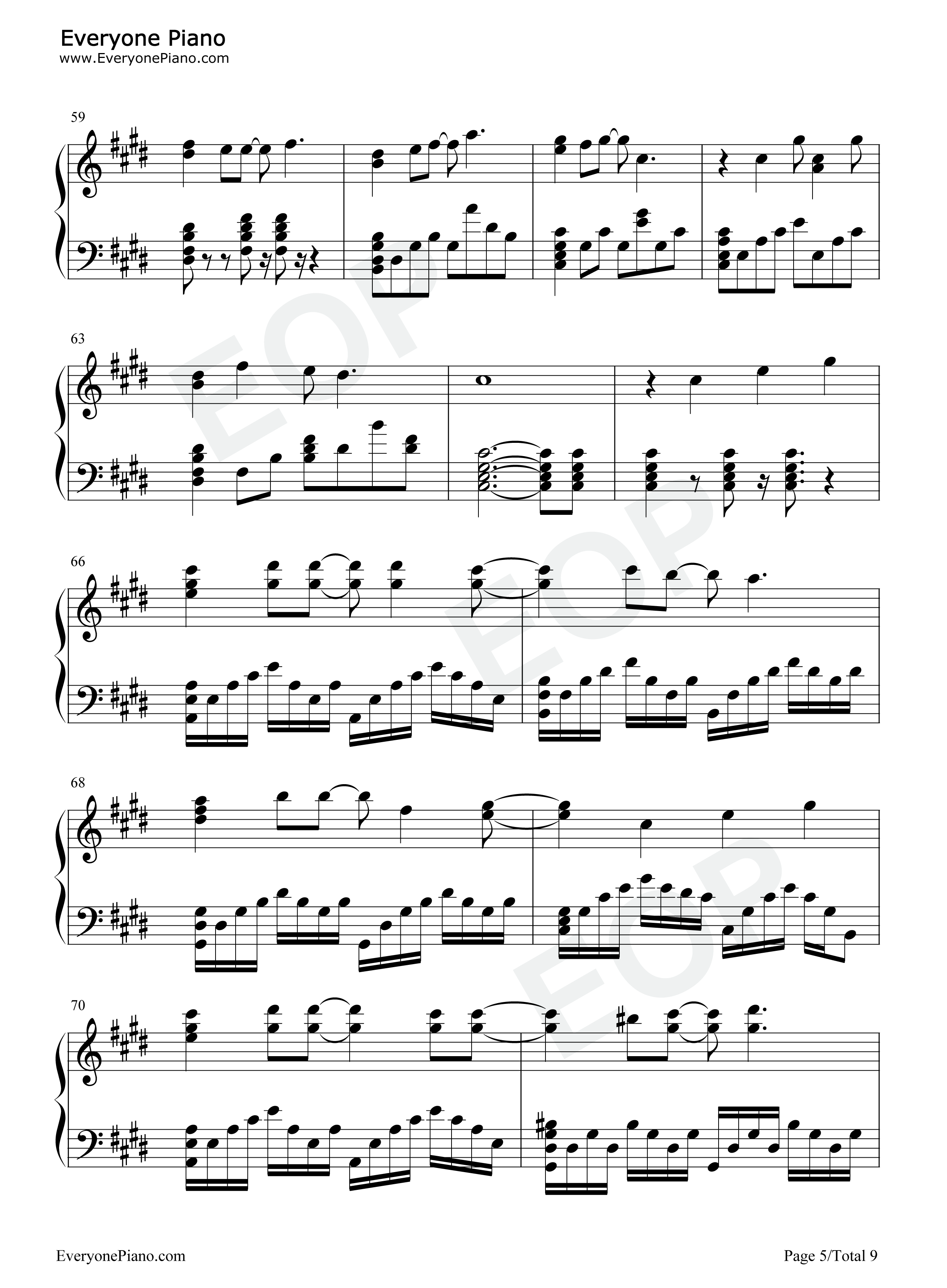 我不做英雄钢琴谱_胡歌