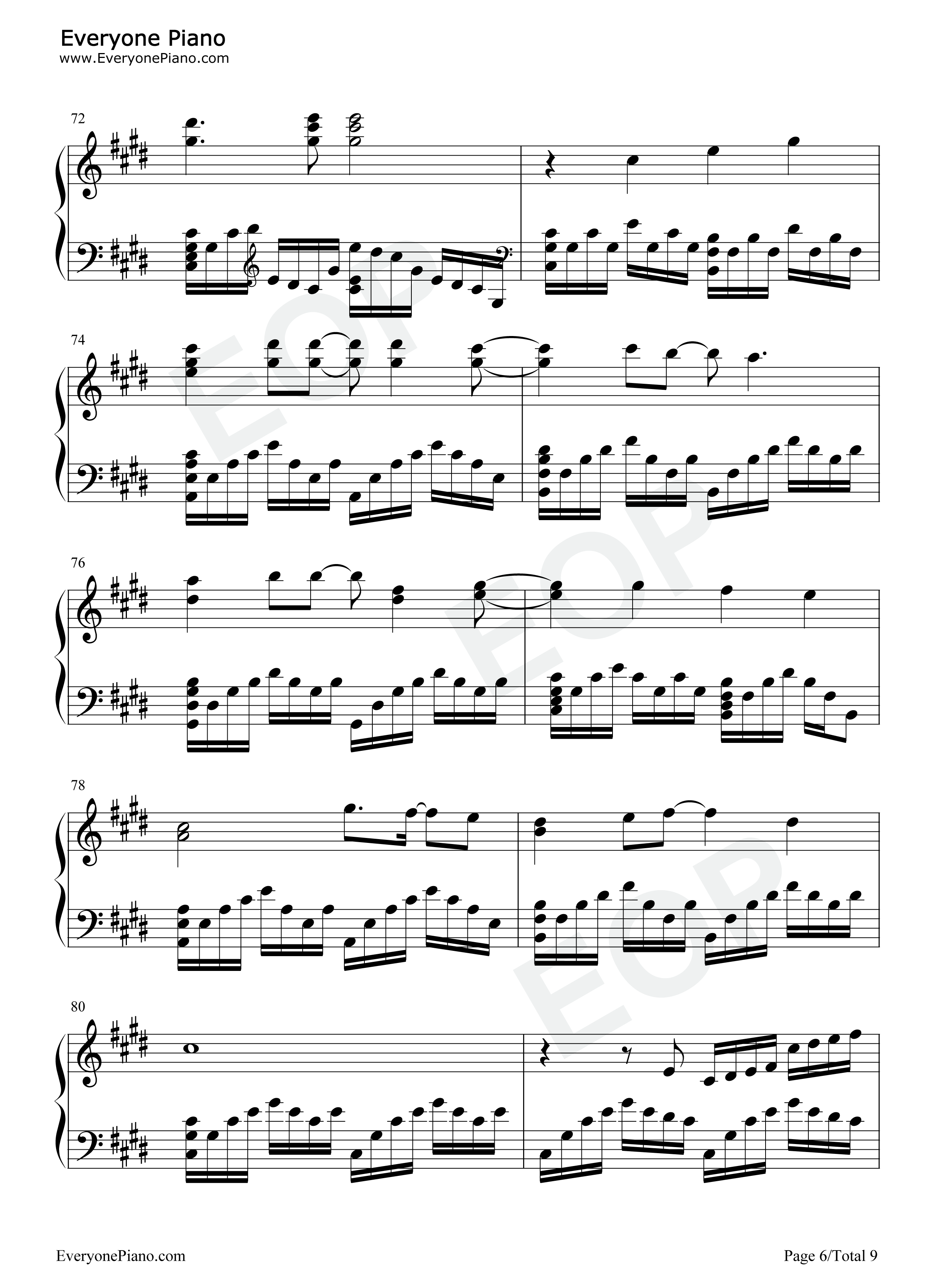 我不做英雄钢琴谱_胡歌