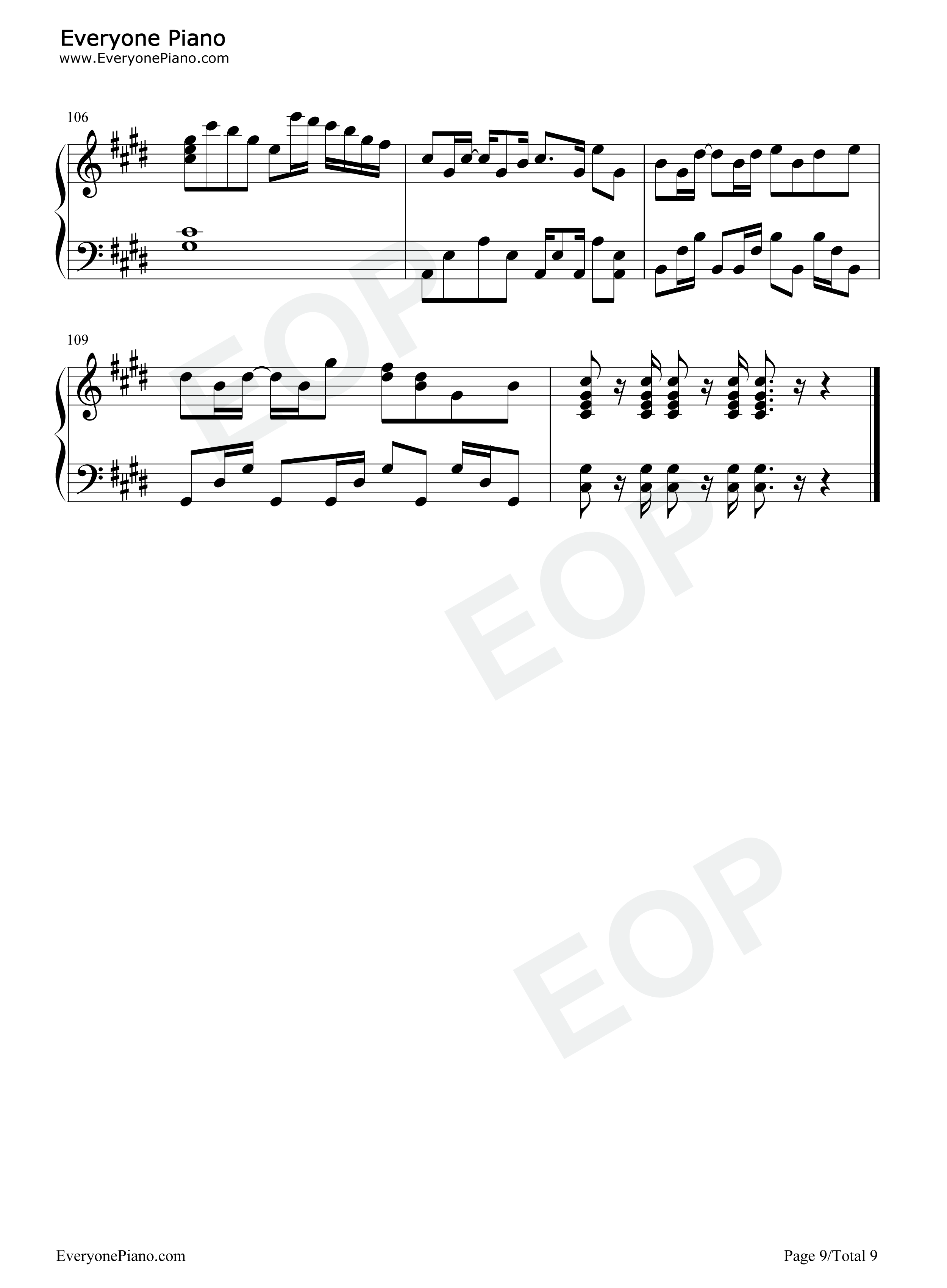 我不做英雄钢琴谱_胡歌