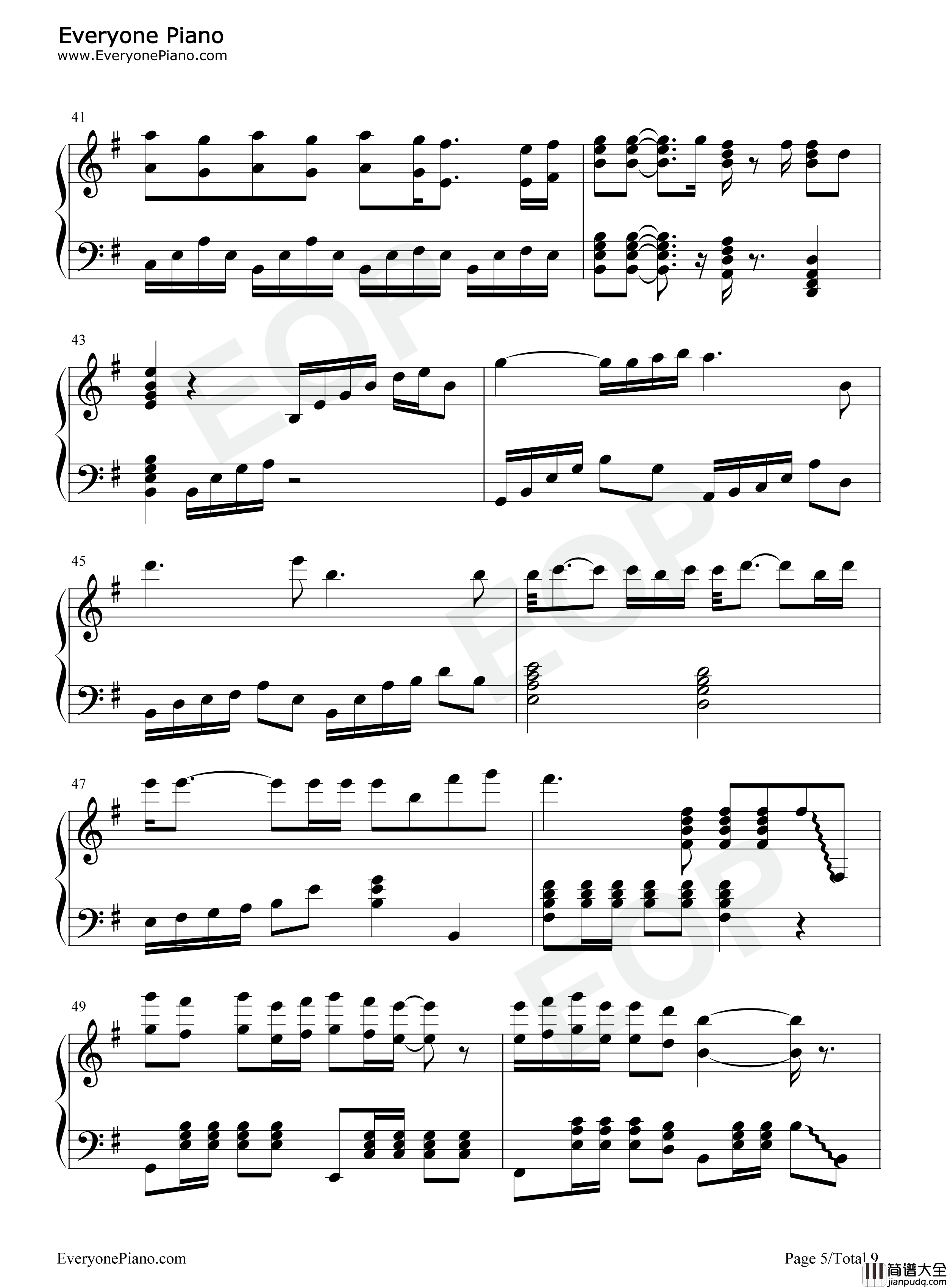 一念众生钢琴谱_GMN_宏宇