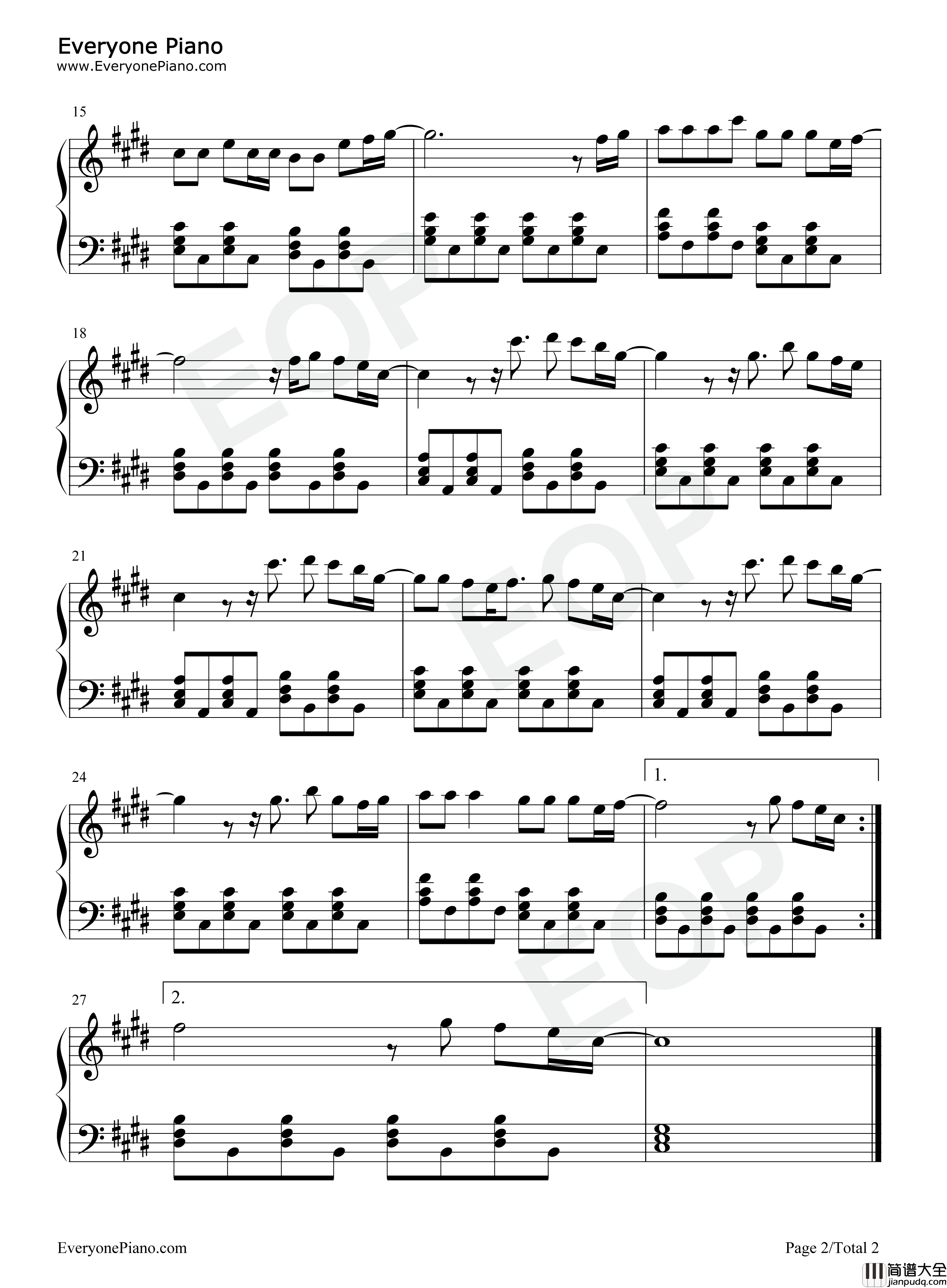 Dont_Cry_for_Me钢琴谱_Alok_Martin_Jensen_Jason_Derulo