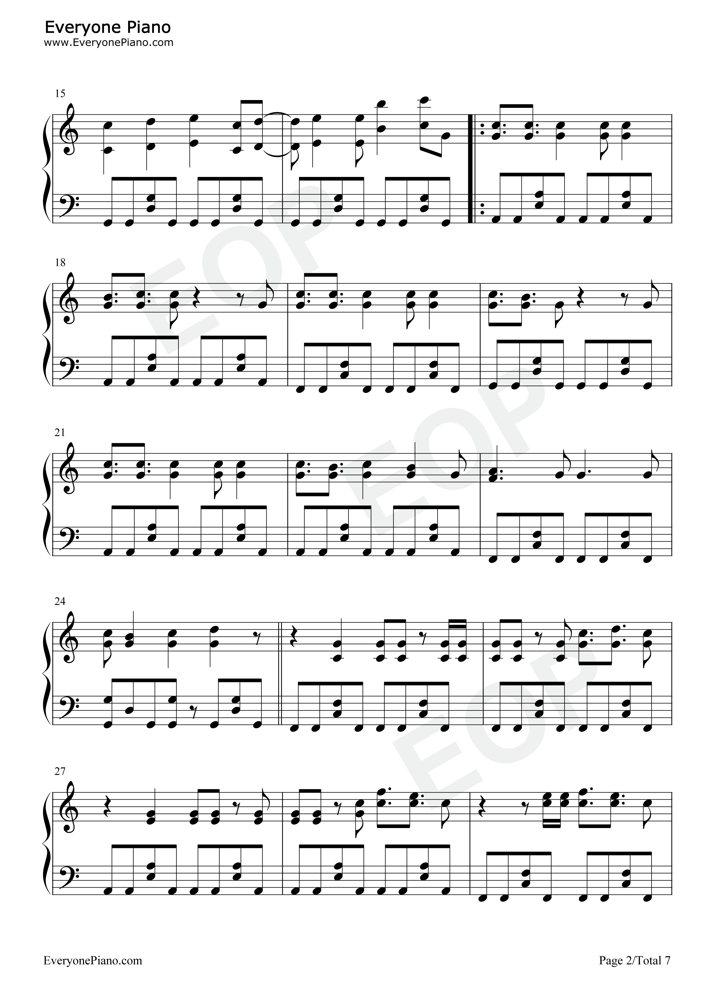 One_Day钢琴谱_SPYAIR