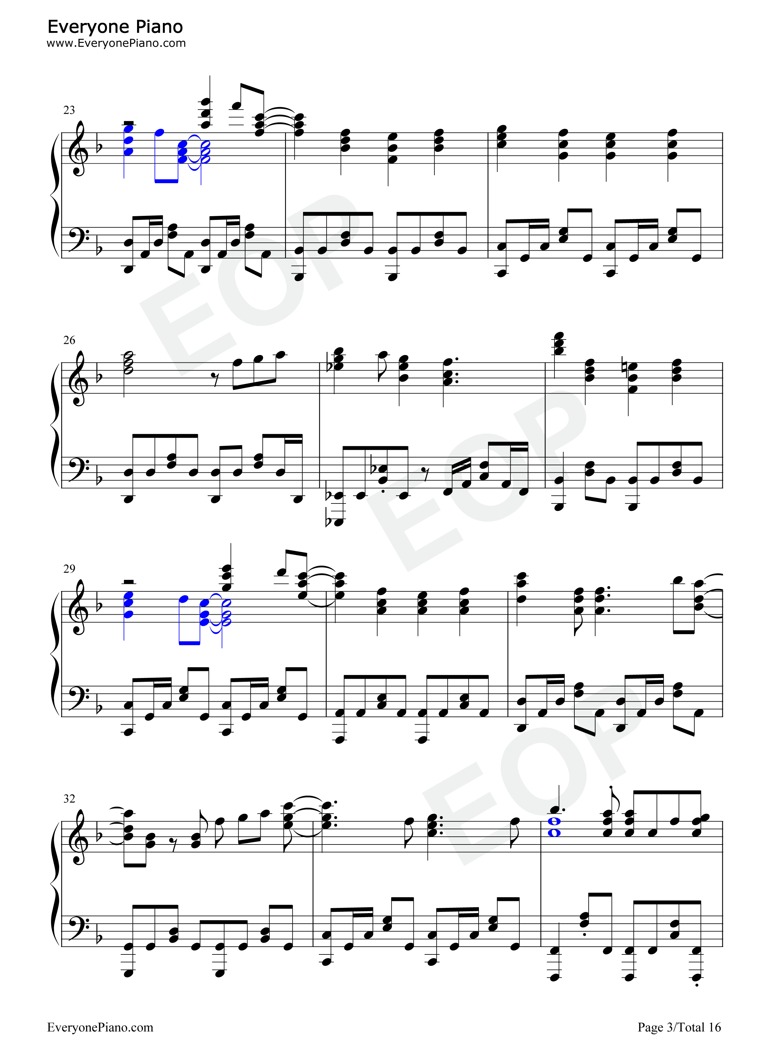 Baby_Lady_LOVE钢琴谱_Ray