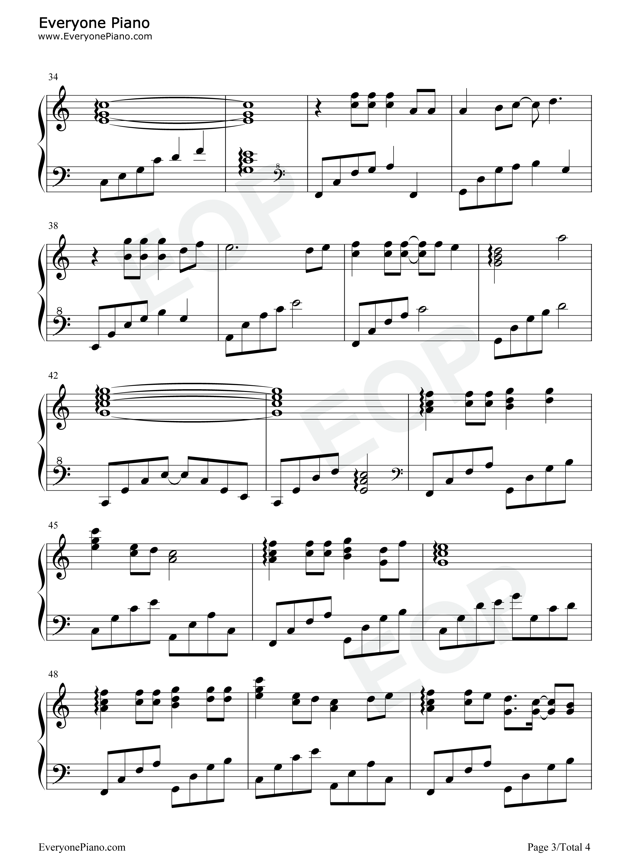 无论你多怪异我还是会喜欢你钢琴谱_江惠莲